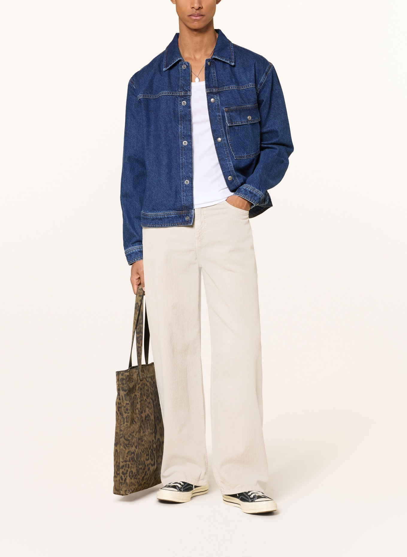 ALLSAINTS Cordbroek LENNY Regular Fit: BEIGE
