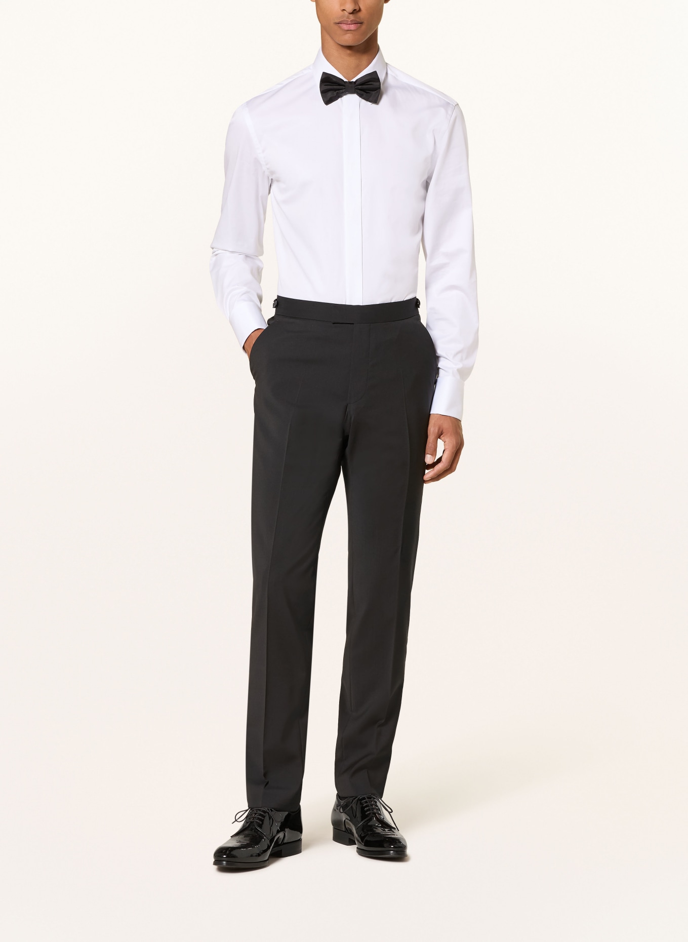 DIGEL Smokingbroek SHAWN Modern Fit met galonstrepen: 10 SCHWARZ