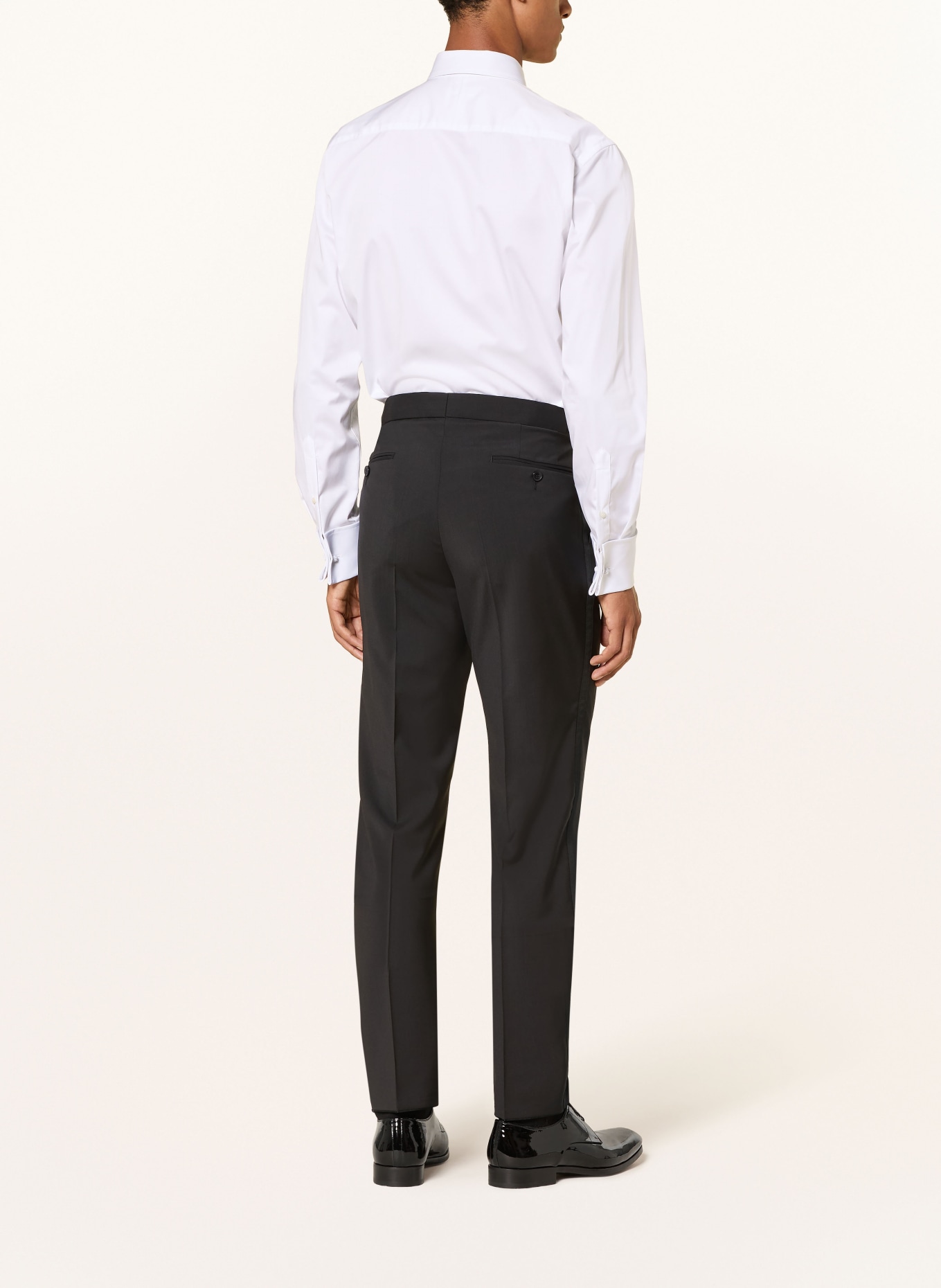 DIGEL Smokingbroek SHAWN Modern Fit met galonstrepen: 10 SCHWARZ