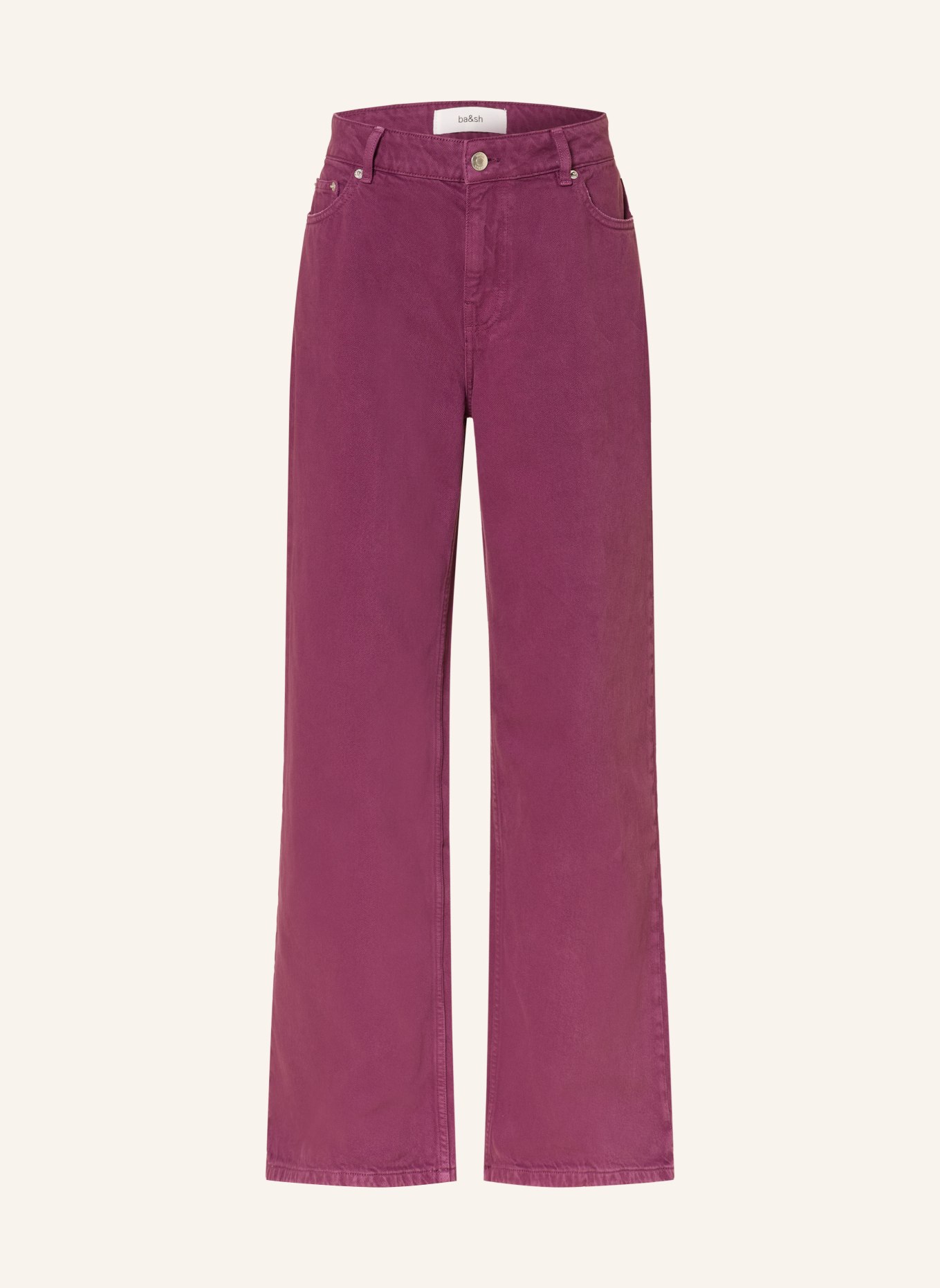ba&sh Wide Leg Jeans BONEY: PURPLE DARK PURPLE