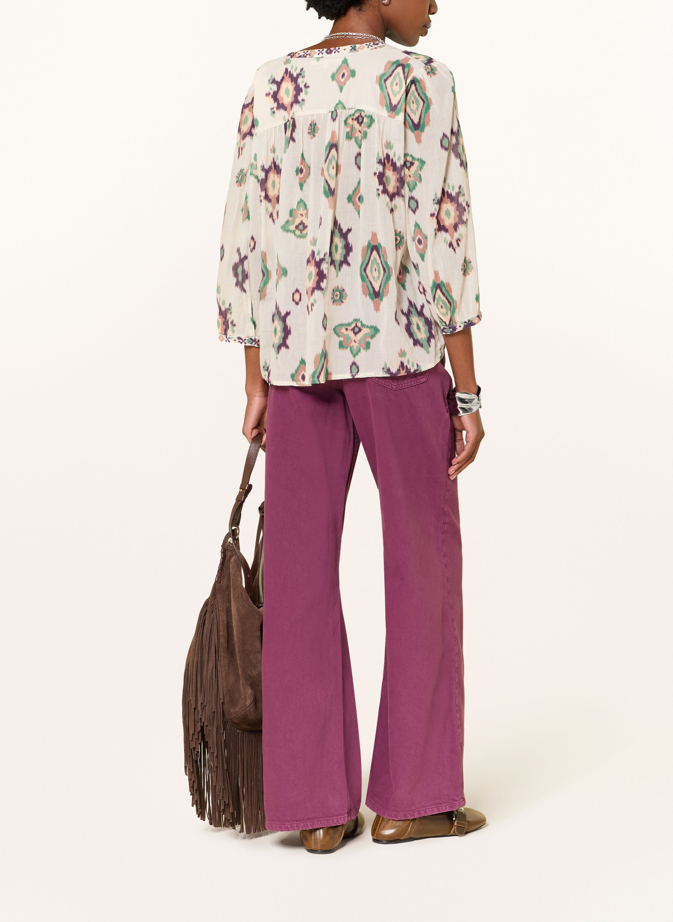 ba&sh Wide Leg Jeans BONEY: PURPLE DARK PURPLE