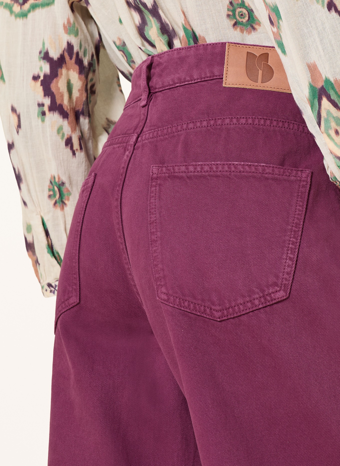 ba&sh Wide Leg Jeans BONEY: PURPLE DARK PURPLE