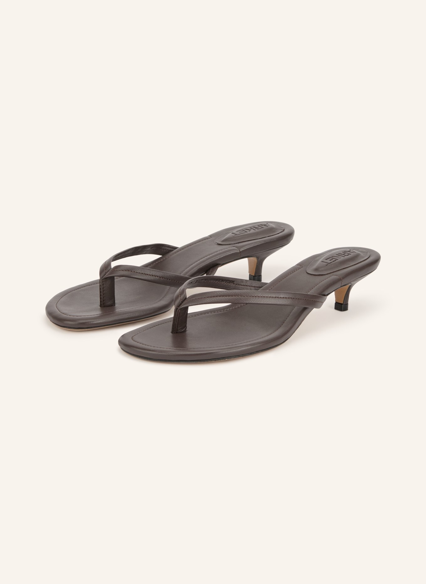 ARKET Thong sandals: DARK BROWN