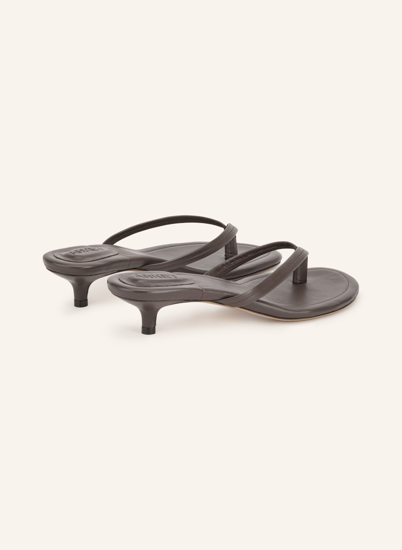 ARKET Thong sandals: DARK BROWN