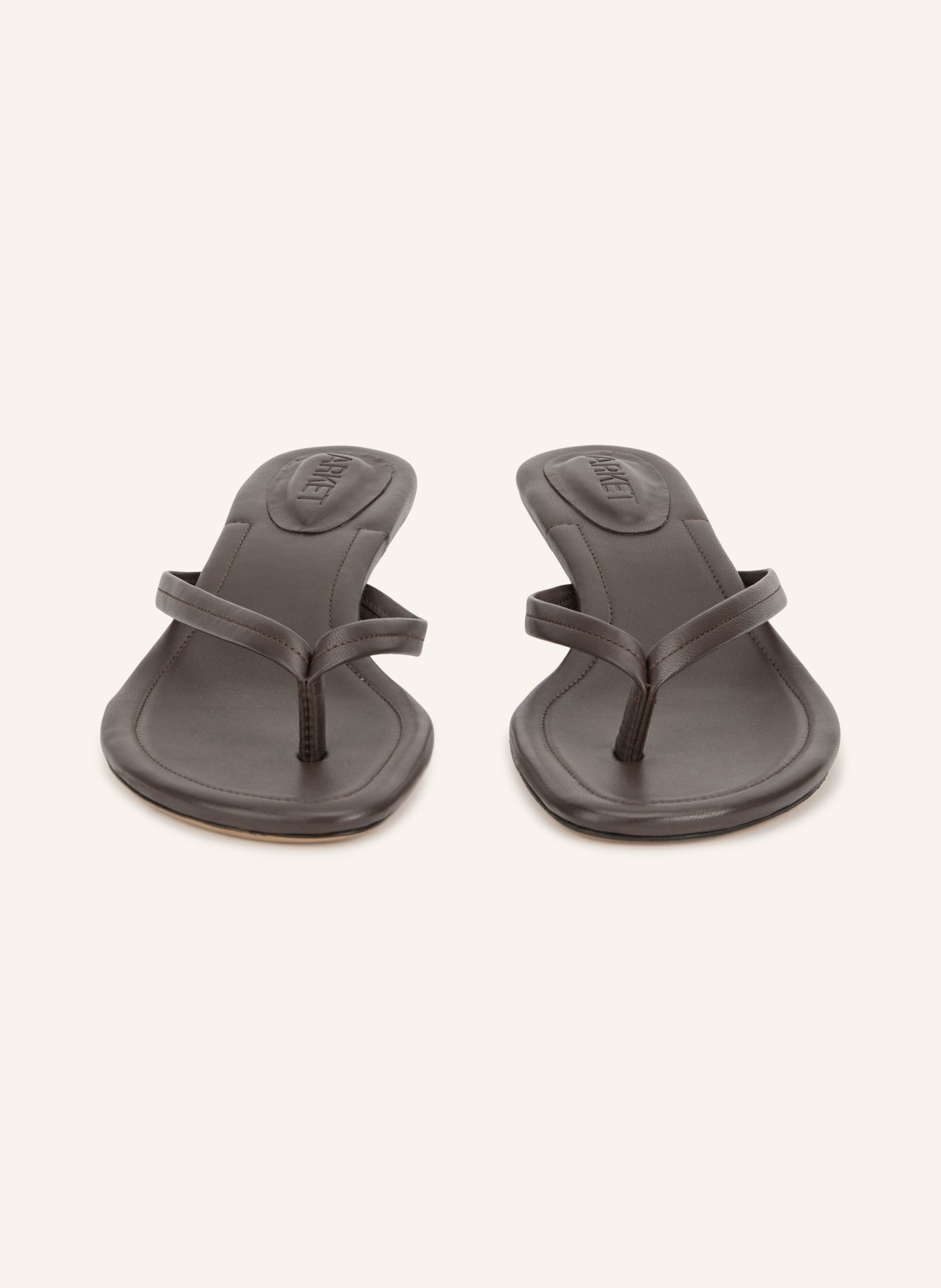 ARKET Thong sandals: DARK BROWN