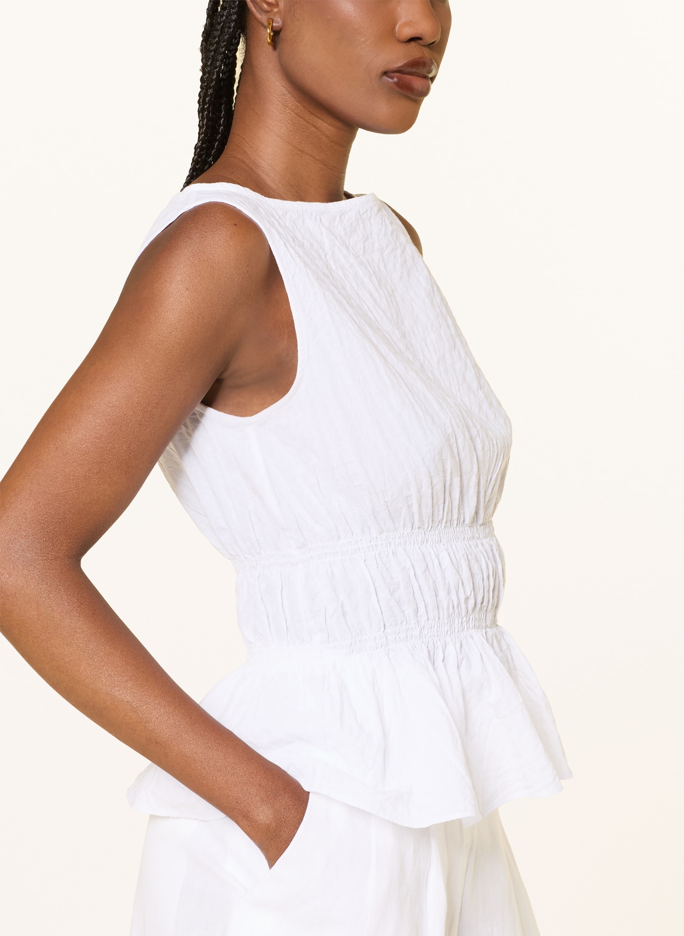 ARKET Blusentop ANEMONE: WEISS