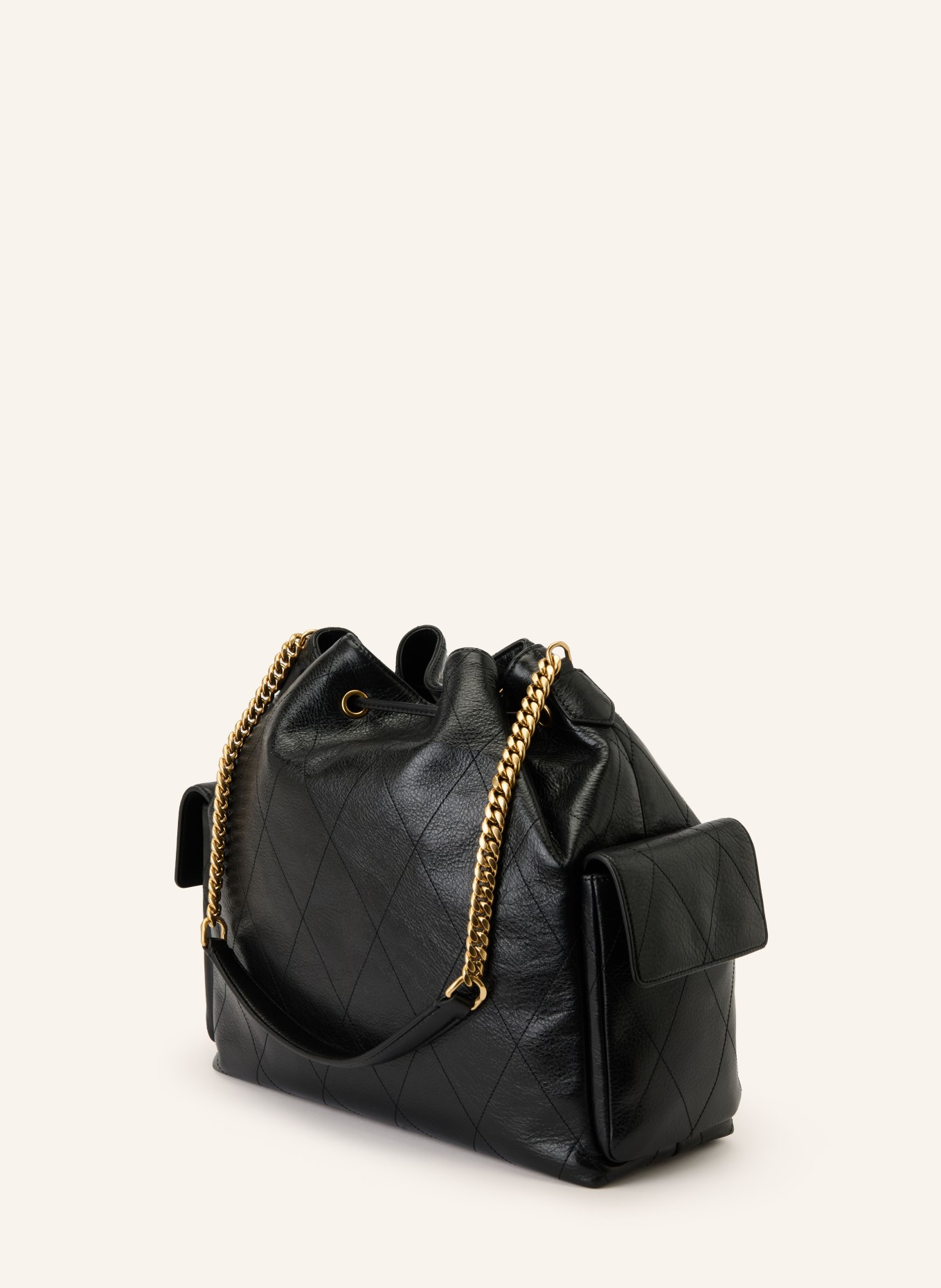 TORY BURCH Väska CHARLIE: SVART / GULD