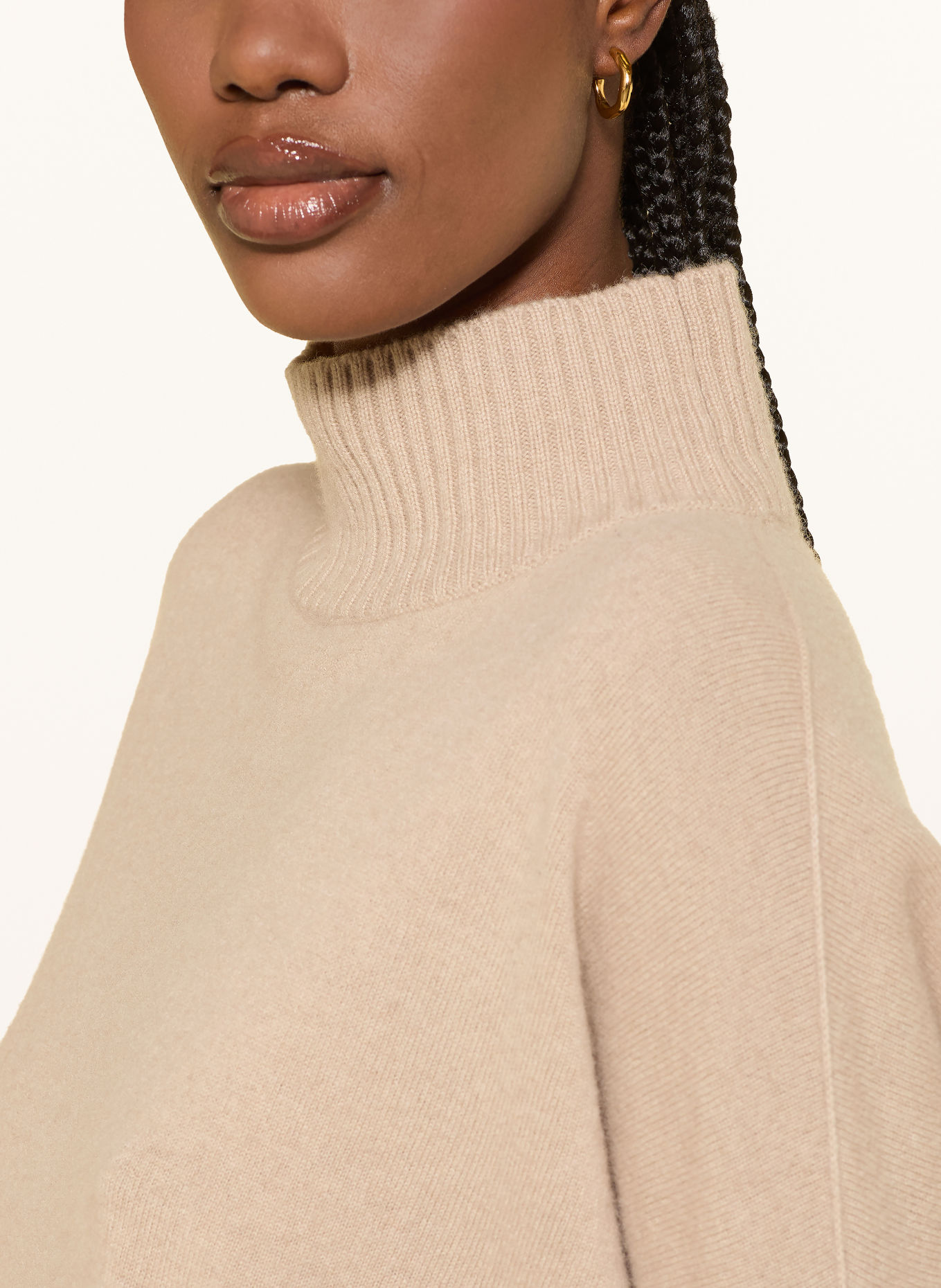ANTONELLI firenze Pull en maille à manches 3/4 et cachemire: BEIGE