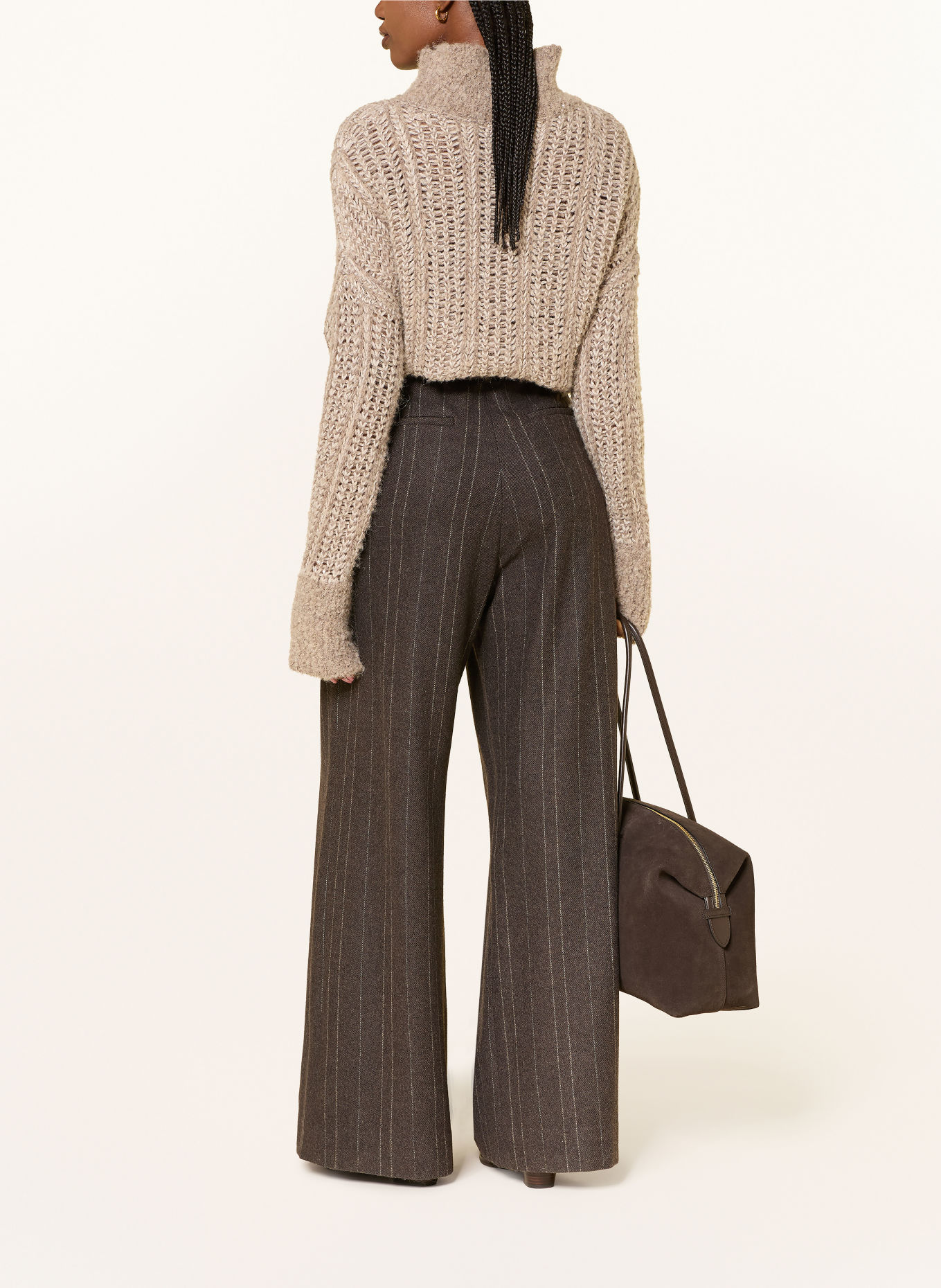 ANTONELLI firenze Marlenehose PALMA: DUNKELBRAUN / BEIGE