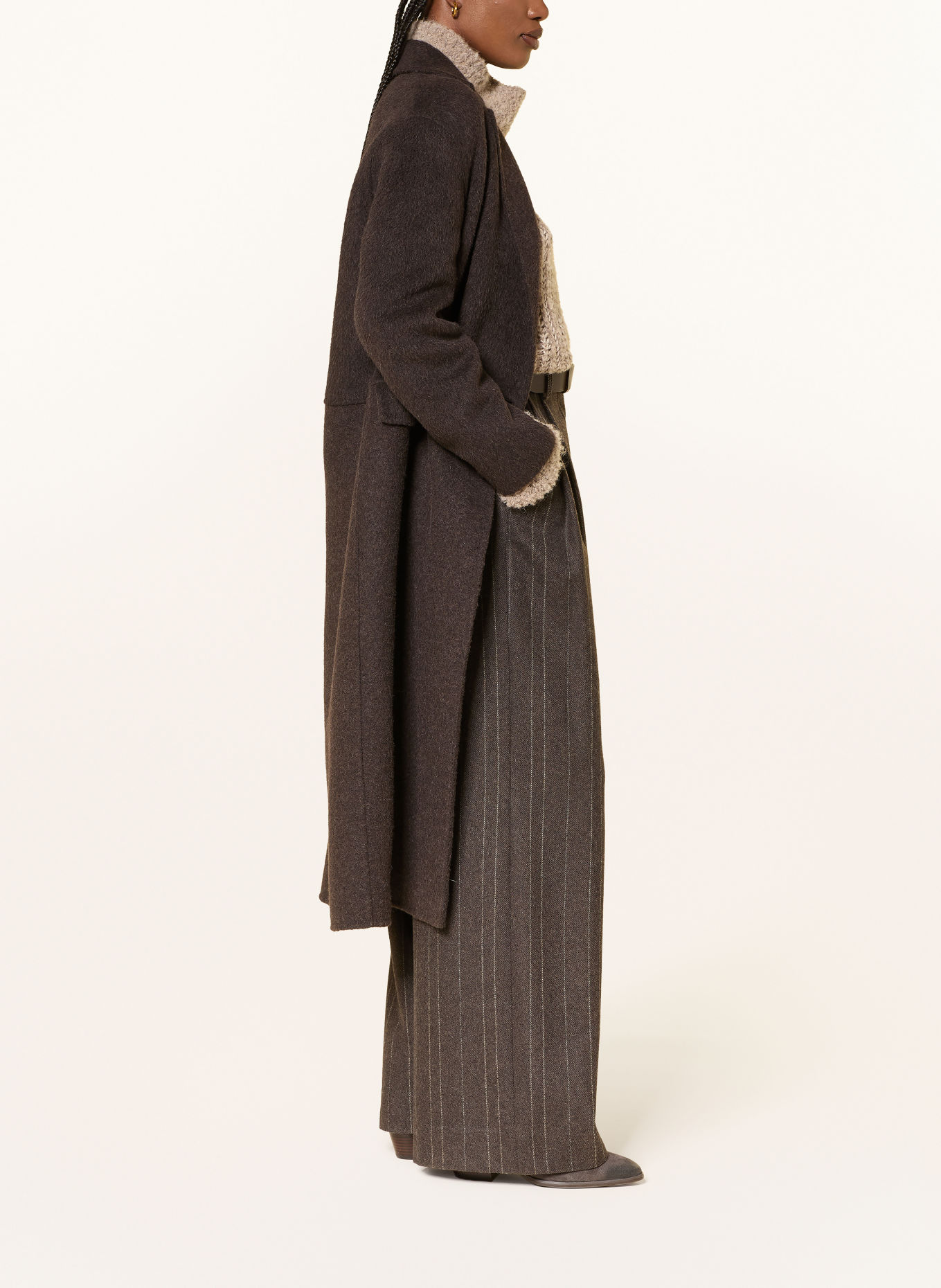 ANTONELLI firenze Marlenehose PALMA: DUNKELBRAUN / BEIGE