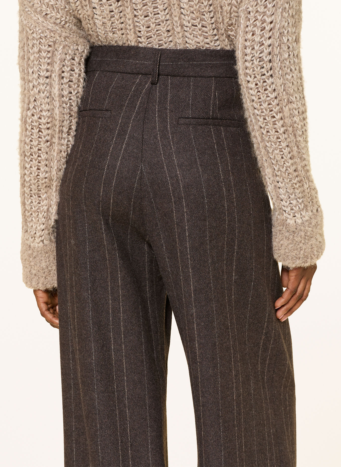 ANTONELLI firenze Marlenehose PALMA: DUNKELBRAUN / BEIGE