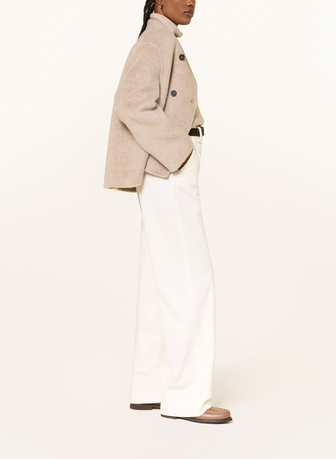 ANTONELLI firenze Corduroy pants: WHITE