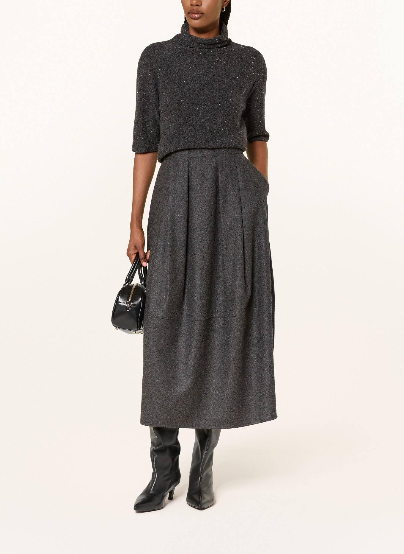 ANTONELLI firenze Jupe UTOPIA: GRIS FONCÉ