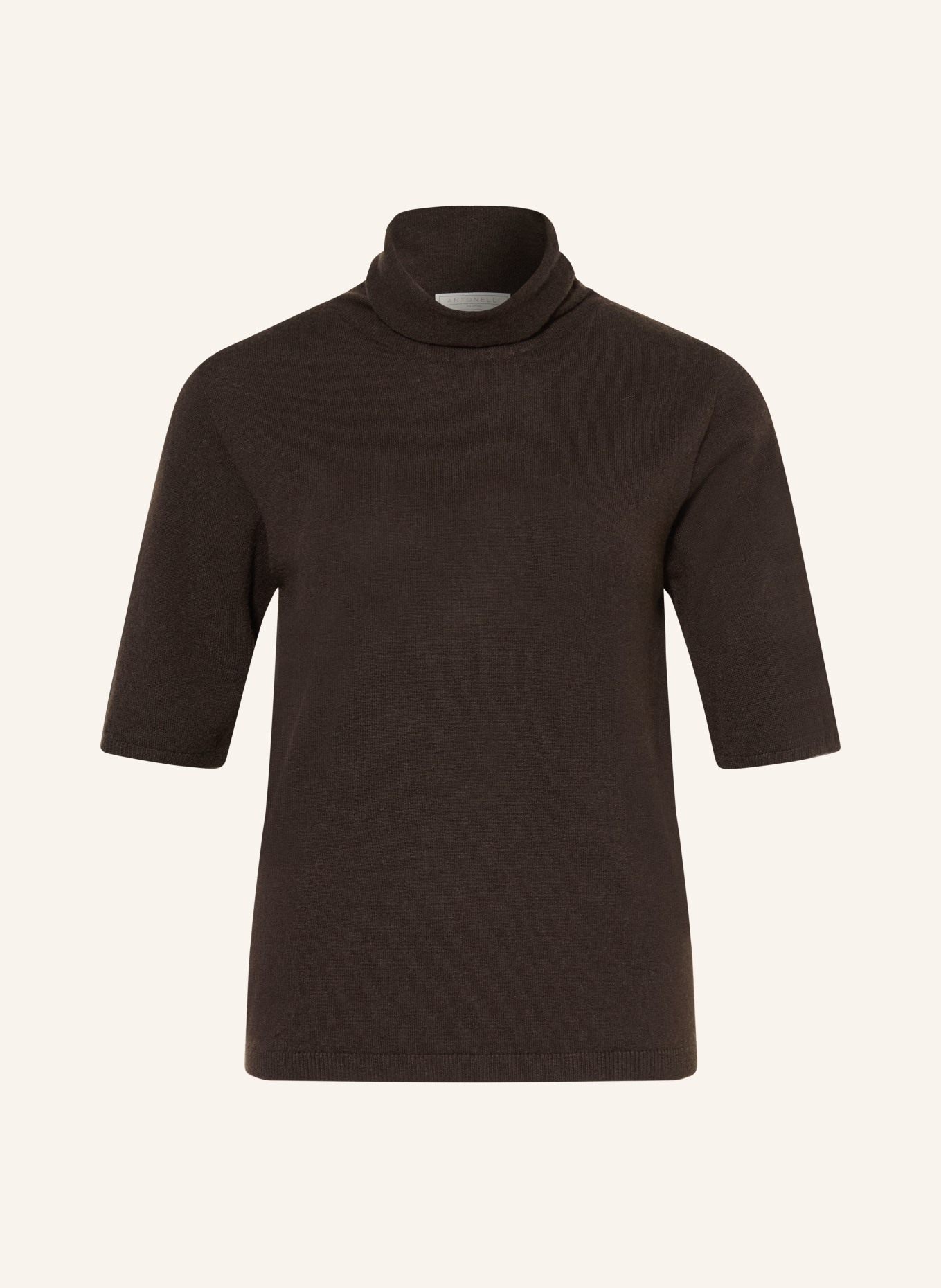 ANTONELLI firenze Strickshirt mit Cashmere: DUNKELBRAUN