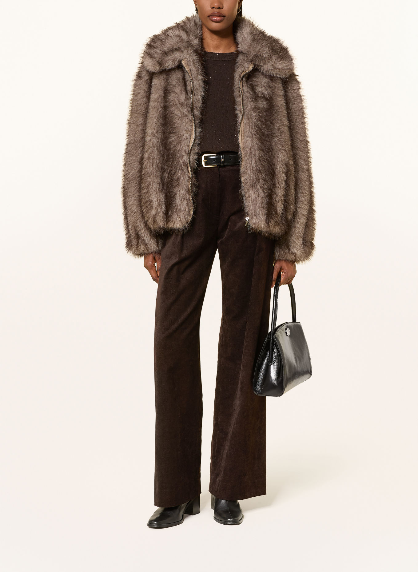 ANTONELLI firenze SINGAPORE Trousers: DARK BROWN
