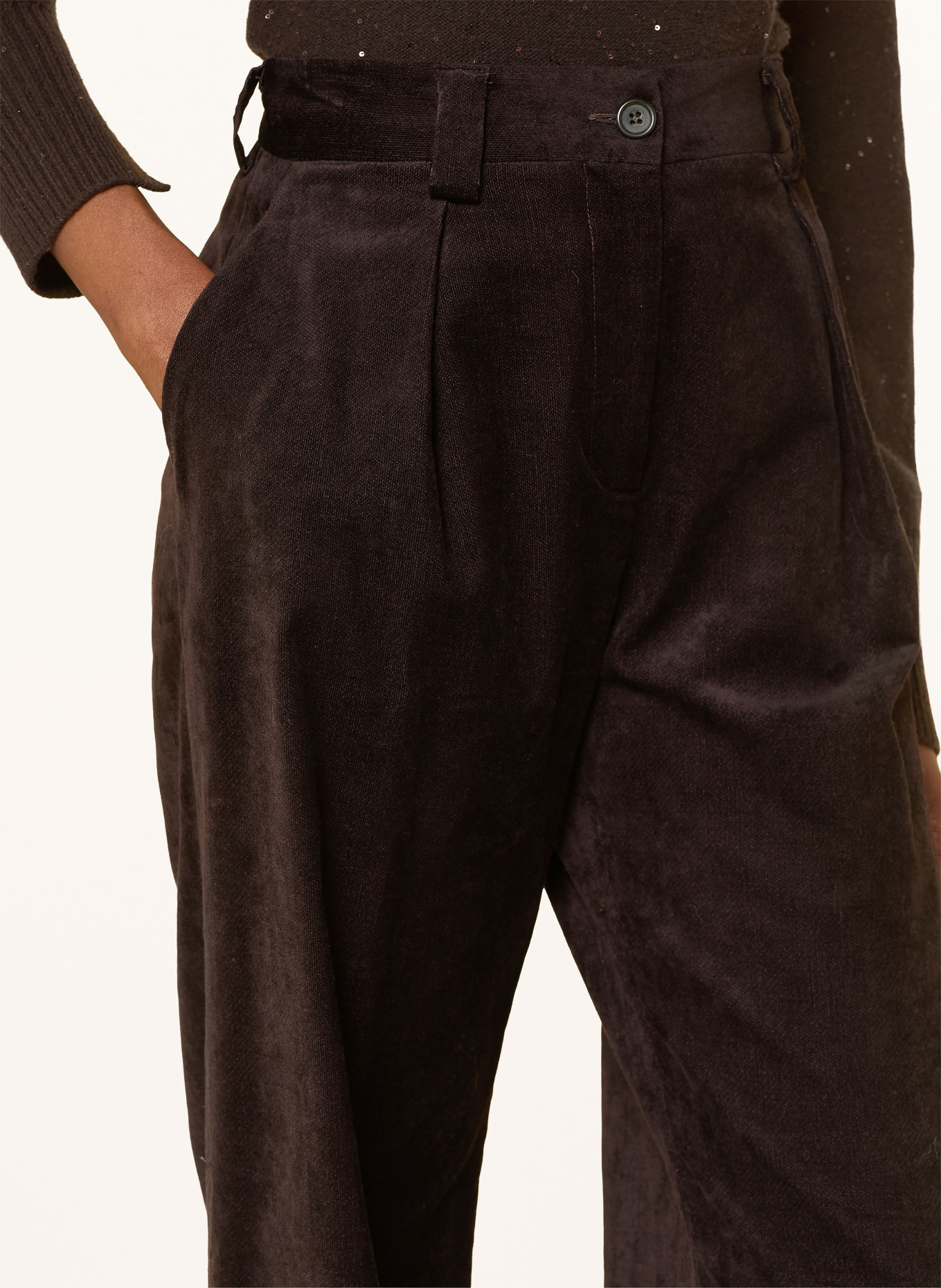ANTONELLI firenze SINGAPORE Trousers: DARK BROWN