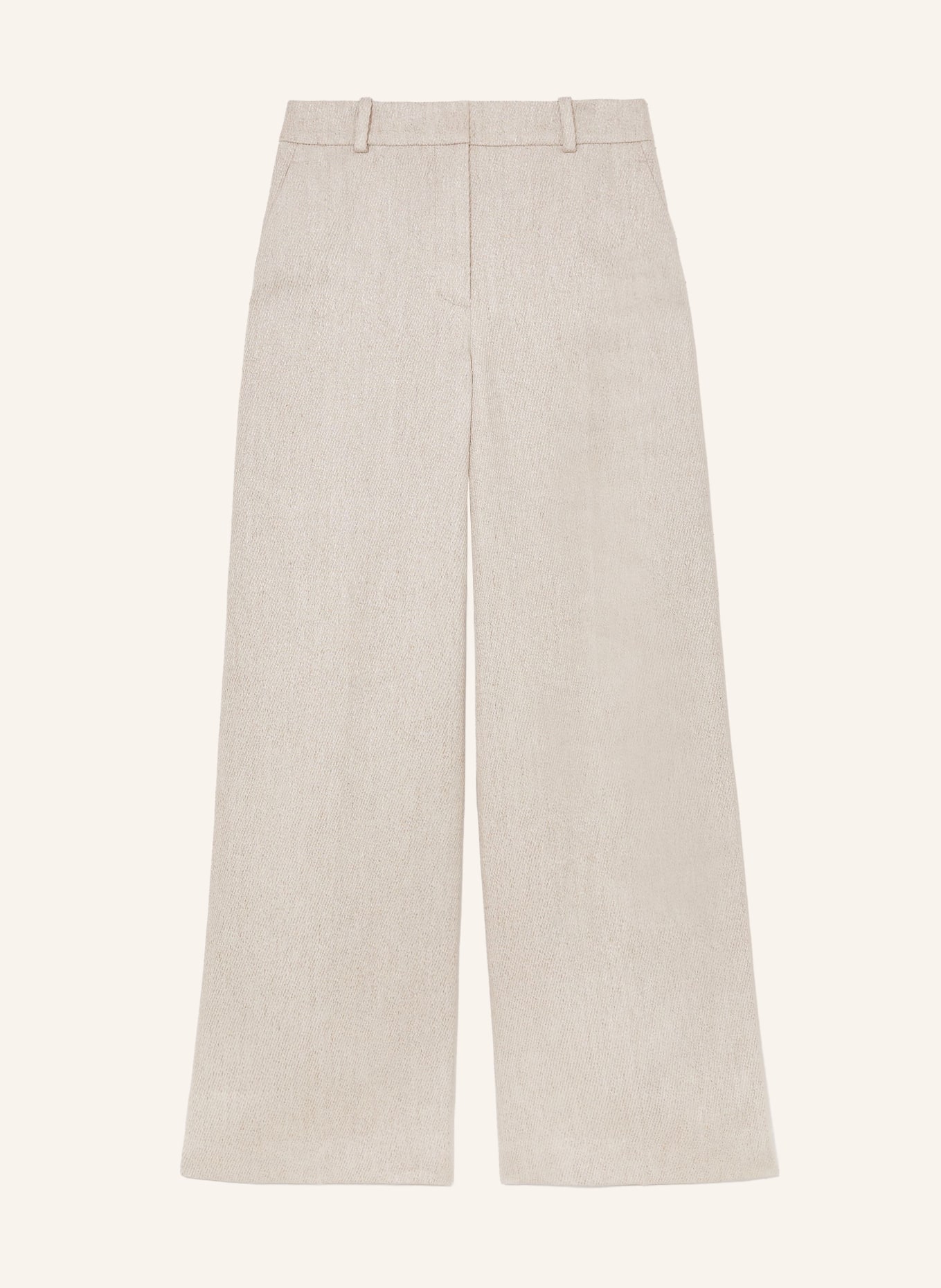 REISS Marlenehose NOLAH mit Leinen: HELLBRAUN
