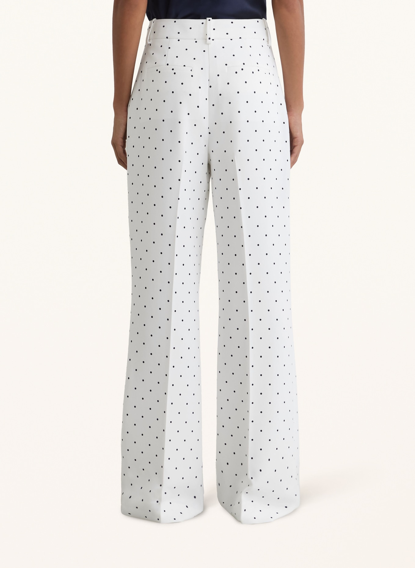 REISS Marlene-byxor BEATRIX: VIT / SVART