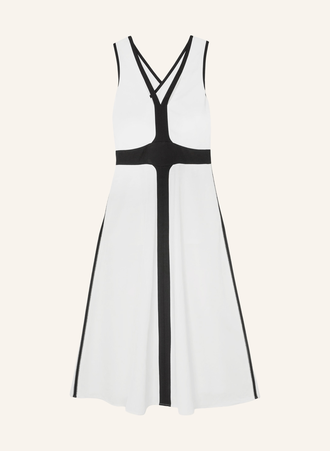 REISS Rochie NOVA: ALB / NEGRU