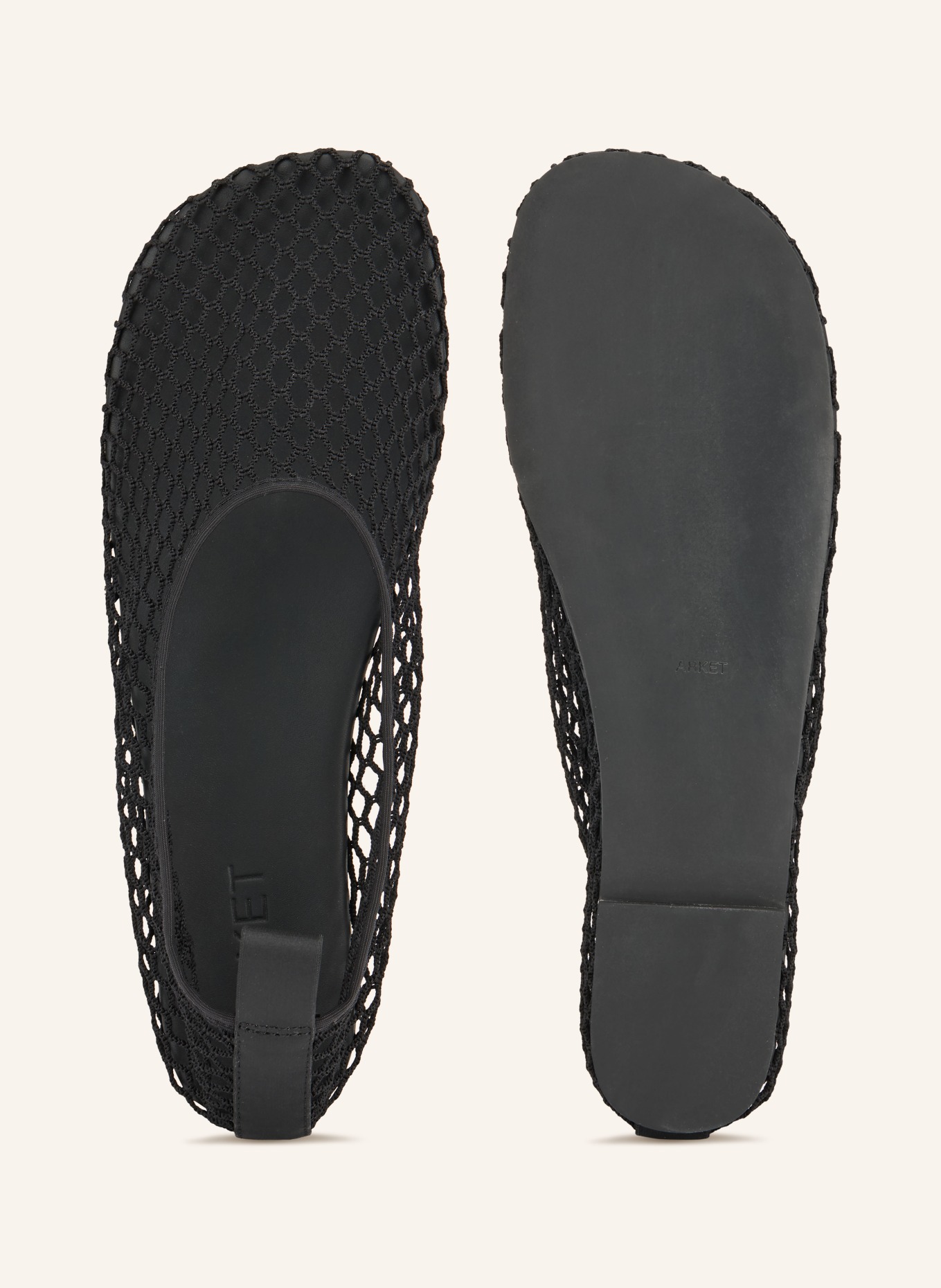 ARKET Ballerinas: SCHWARZ