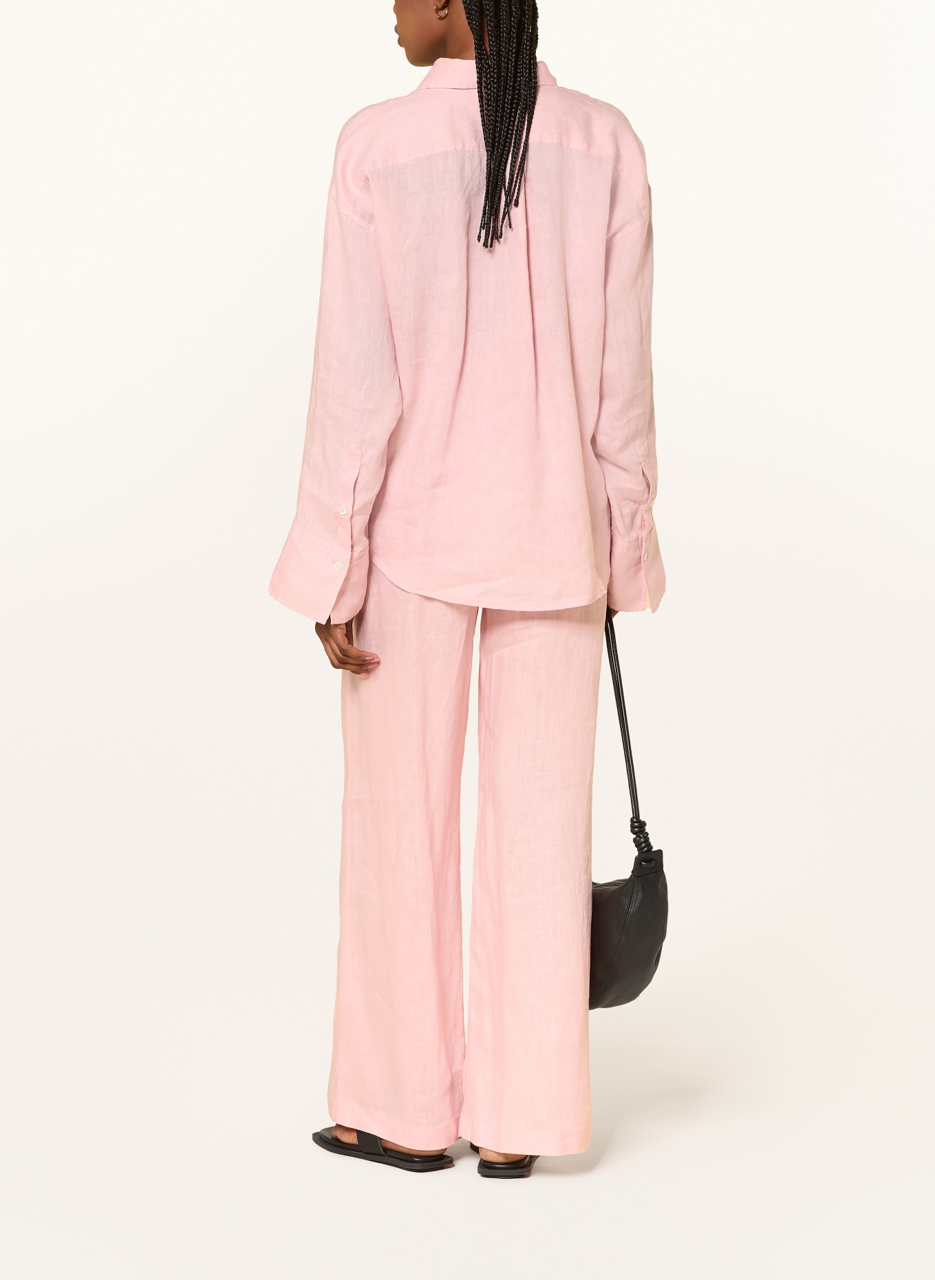 ARKET Pantalon en lin: ROSE CLAIR