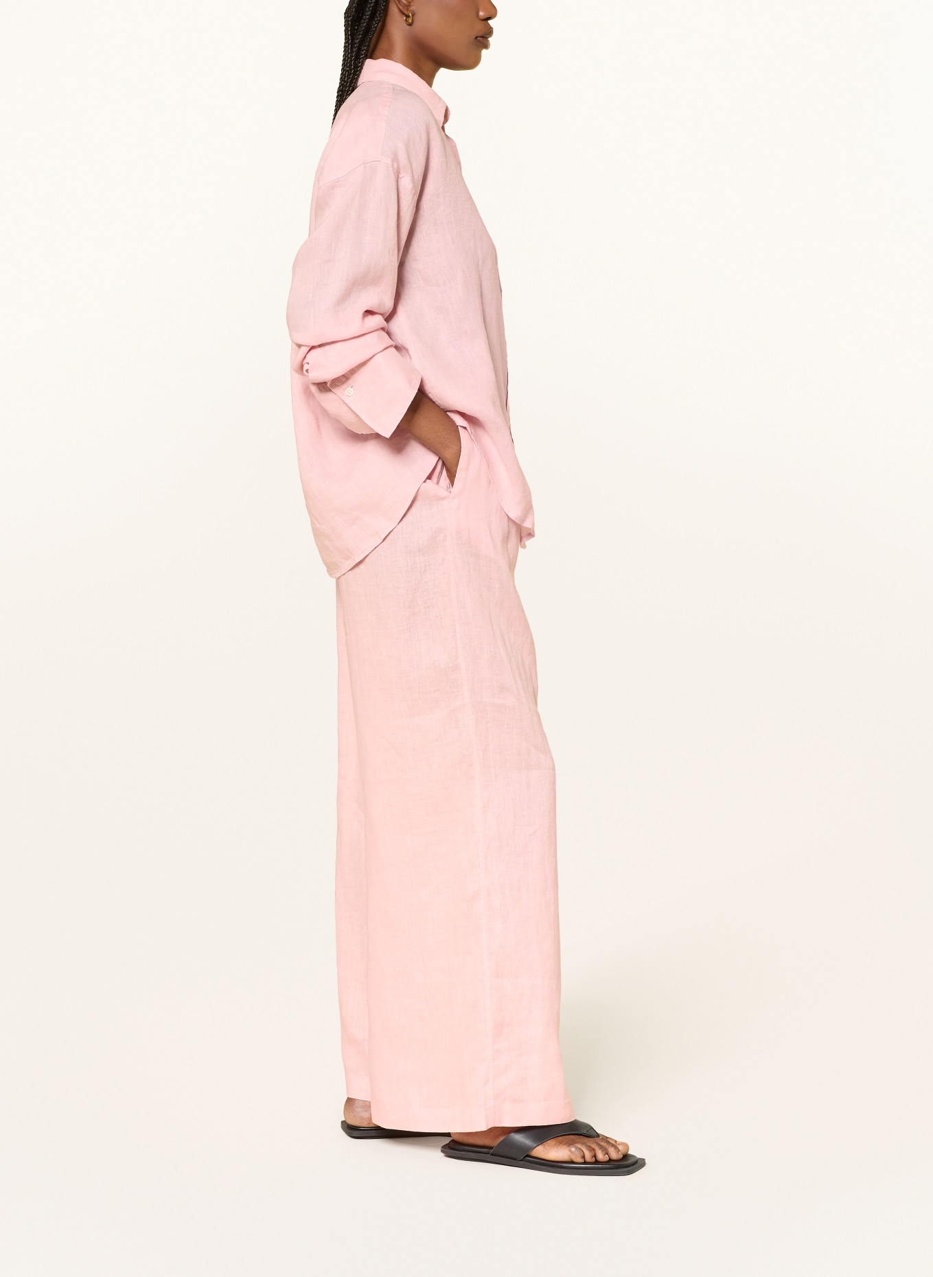 ARKET Pantalon en lin: ROSE CLAIR