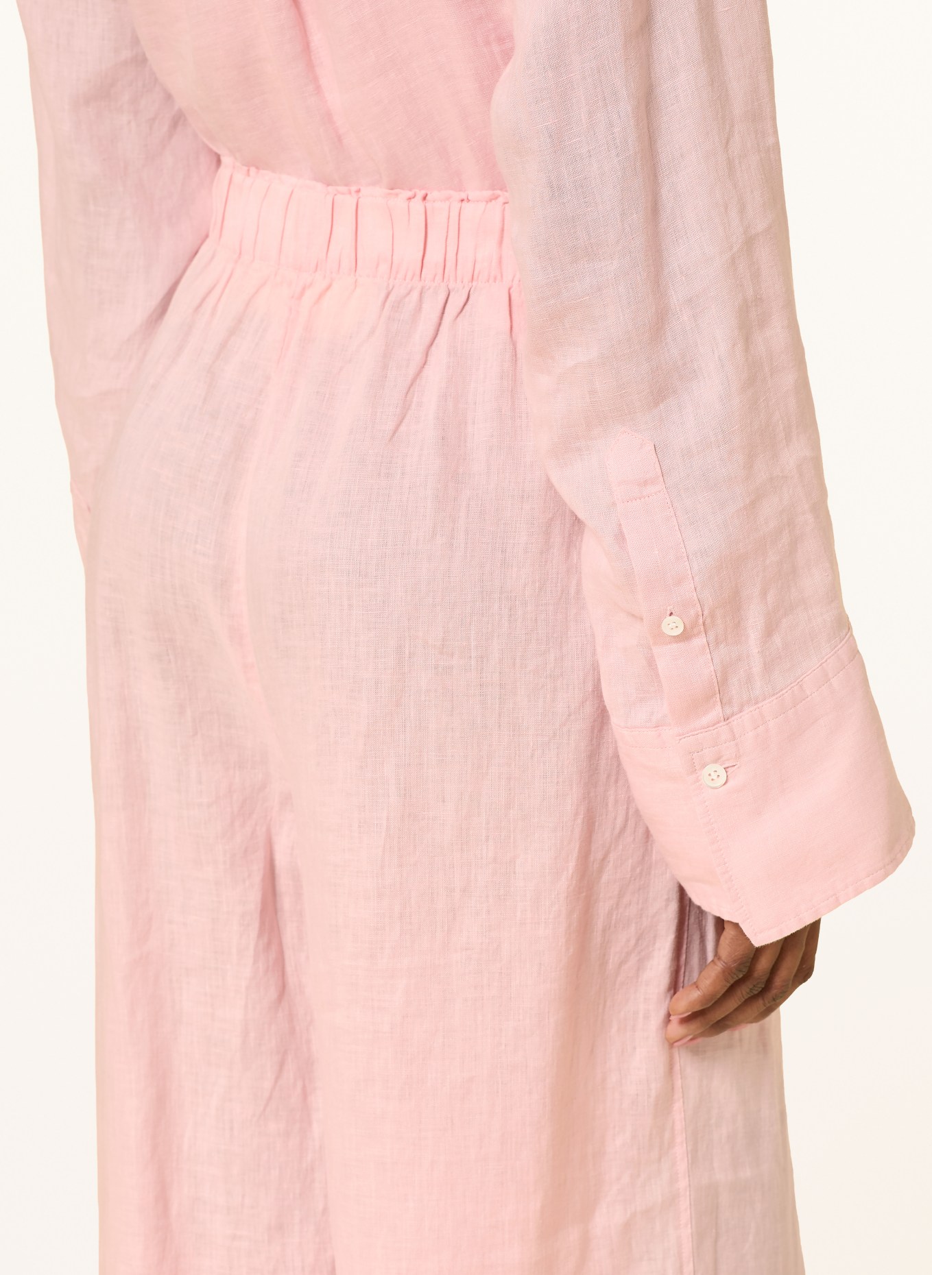 ARKET Pantalon en lin: ROSE CLAIR