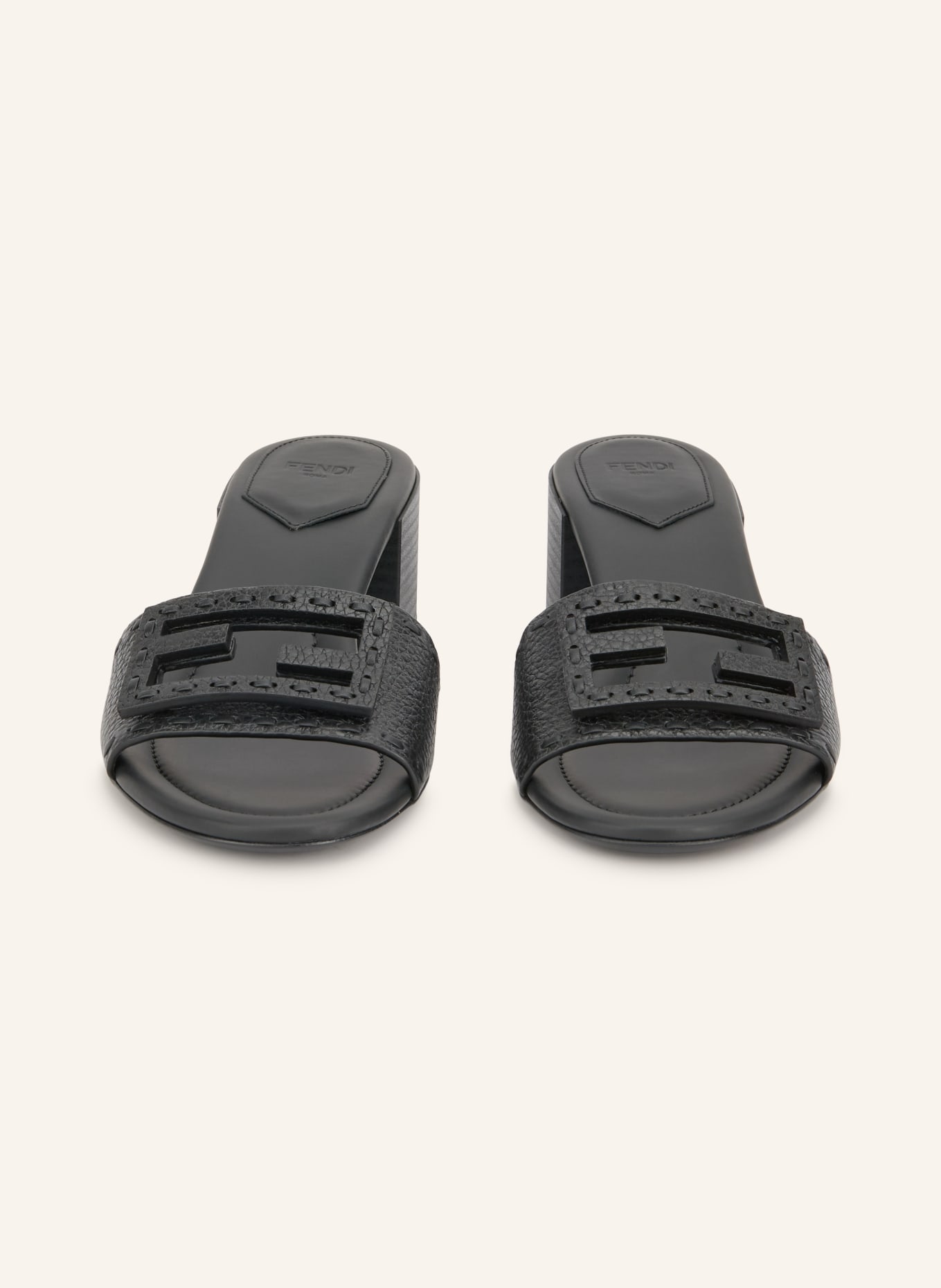 FENDI Mules with cutouts: BLACK
