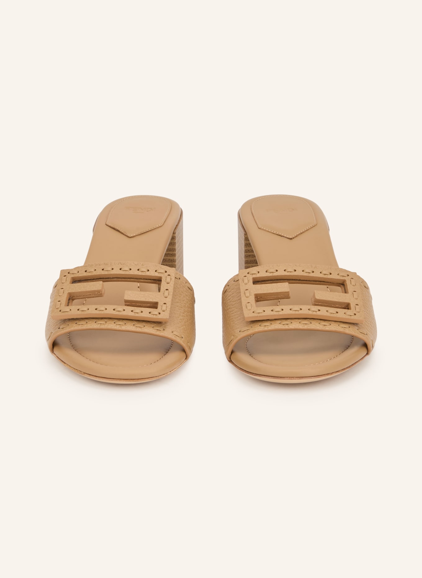 FENDI Mules with cutouts: CAMEL