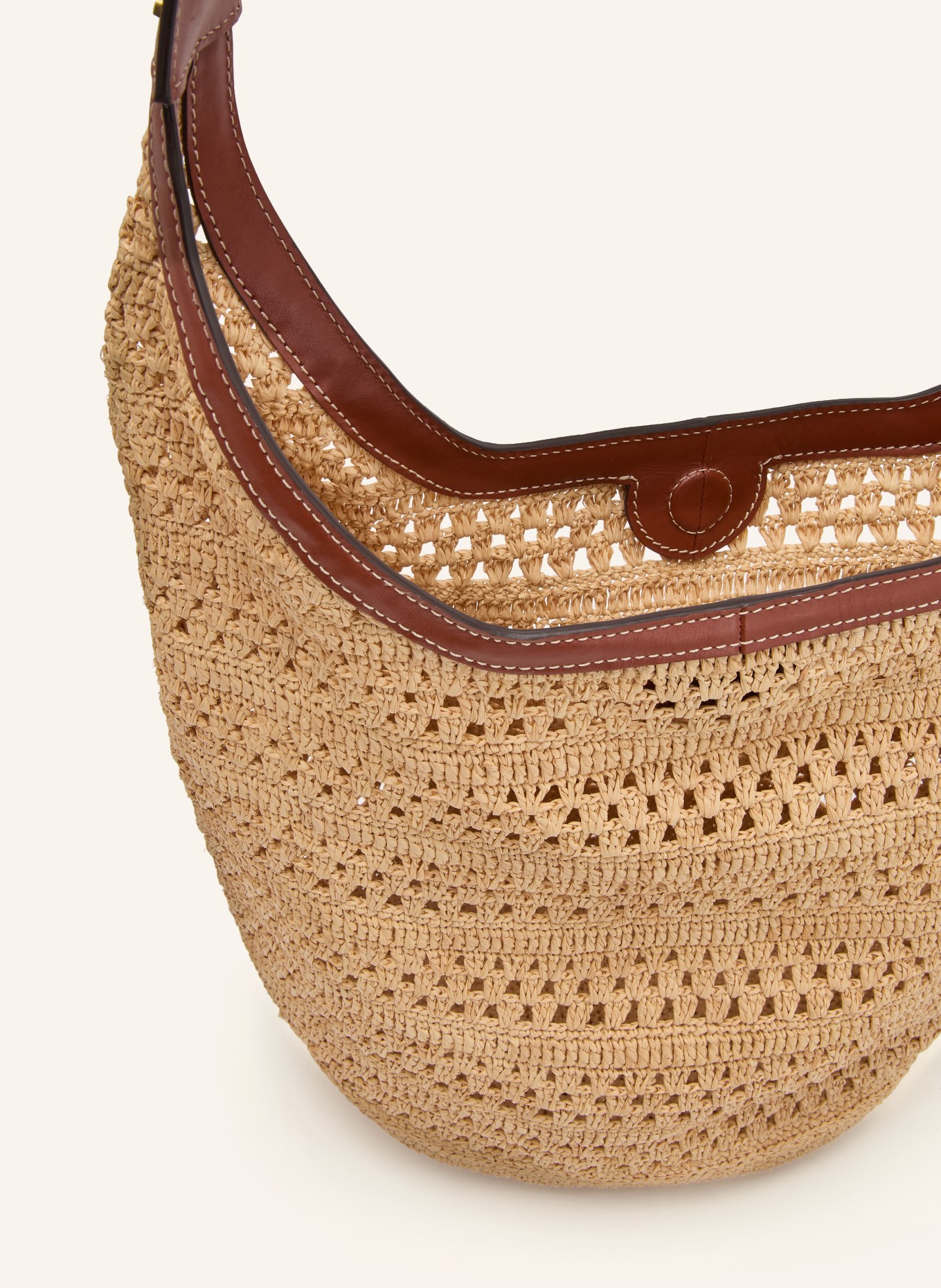 ba&sh Schultertasche YOUYOU: BEIGE / BRAUN
