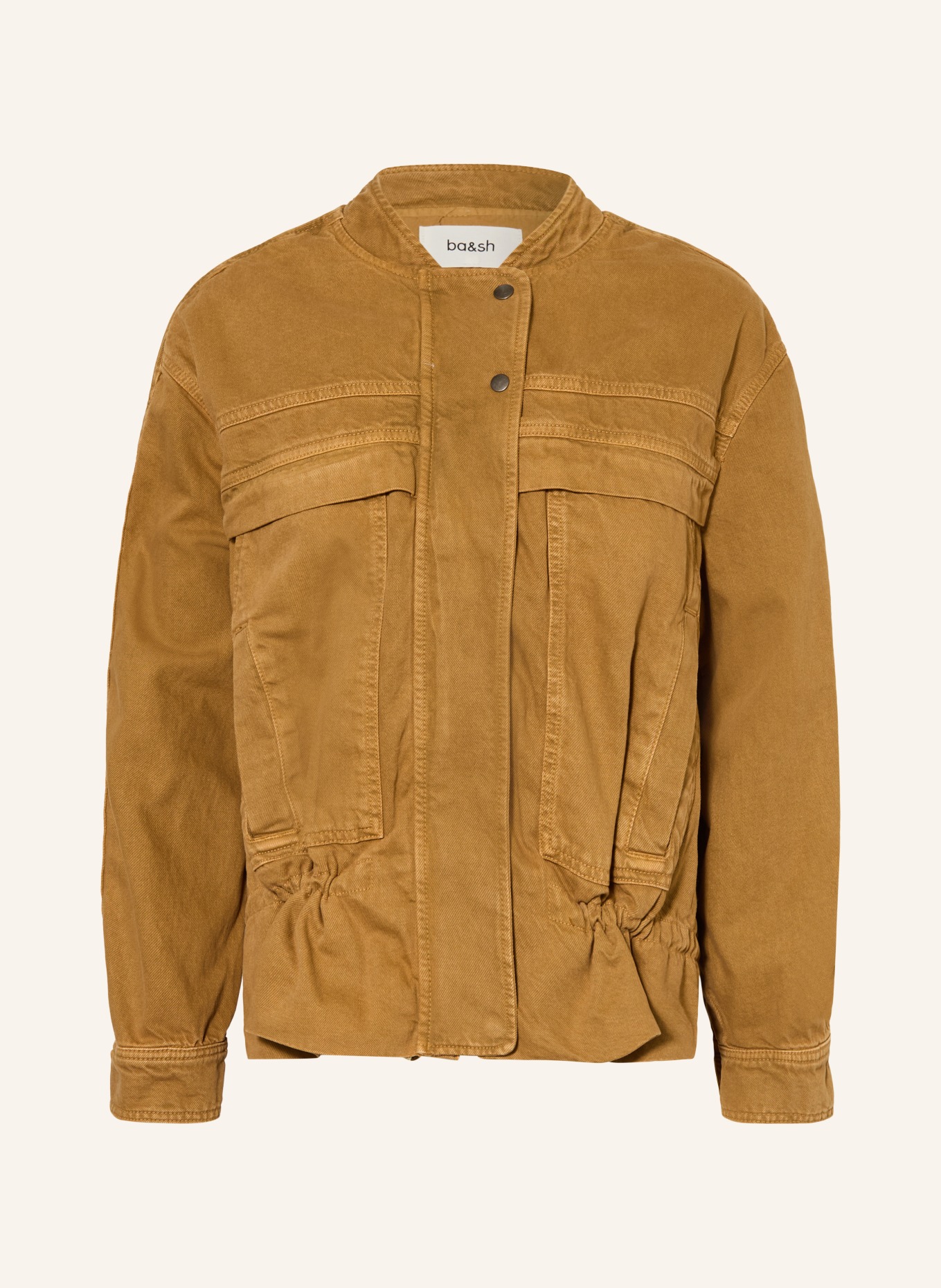 ba&sh Jeansjakke COLY: BROWN CAMEL