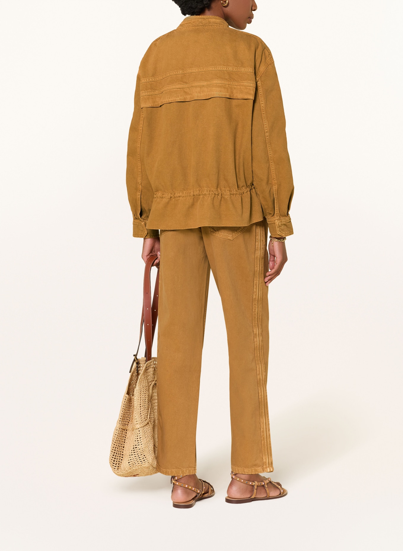 ba&sh Jeansjakke COLY: BROWN CAMEL