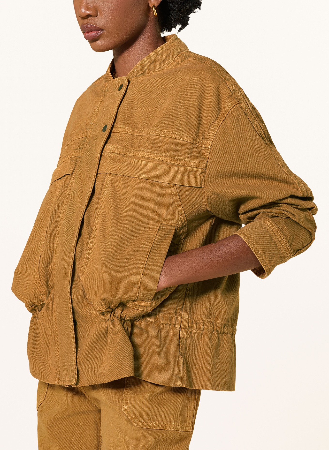 ba&sh Jeansjakke COLY: BROWN CAMEL