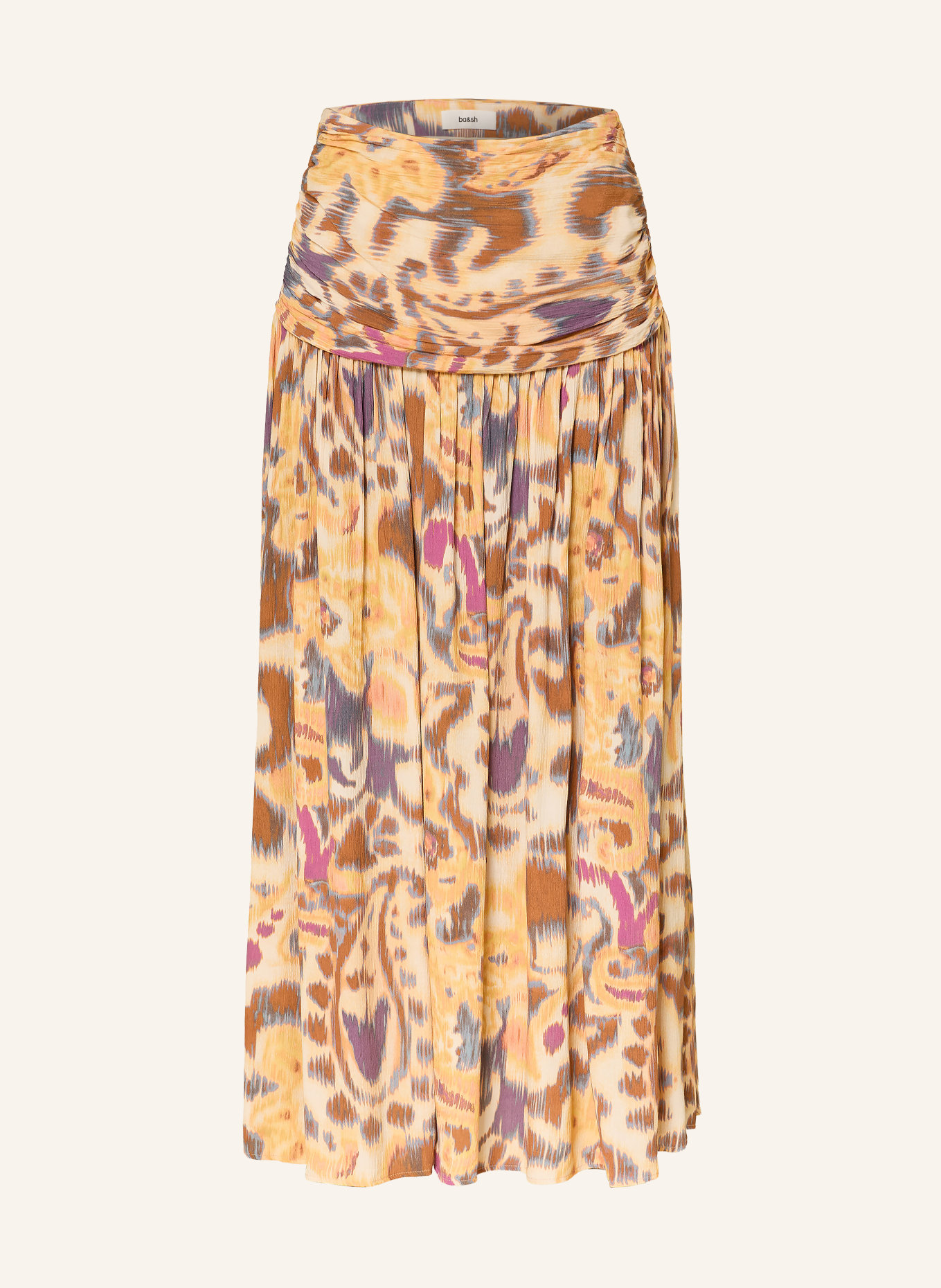 ba&sh MIACOMA Skirt: YELLOW / BROWN / PURPLE