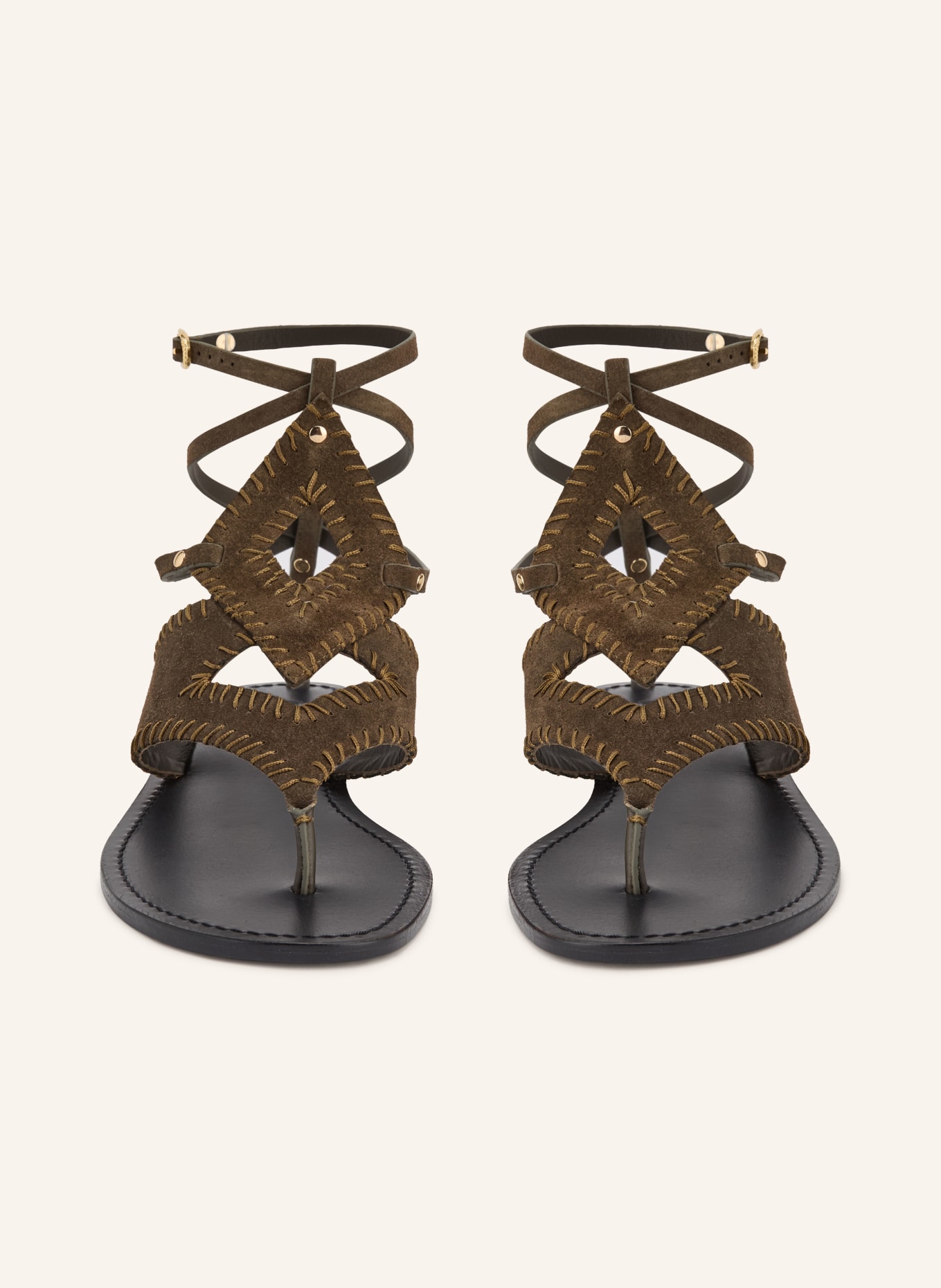 ba&sh Zehentrenner CAPRI: OLIV / GOLD