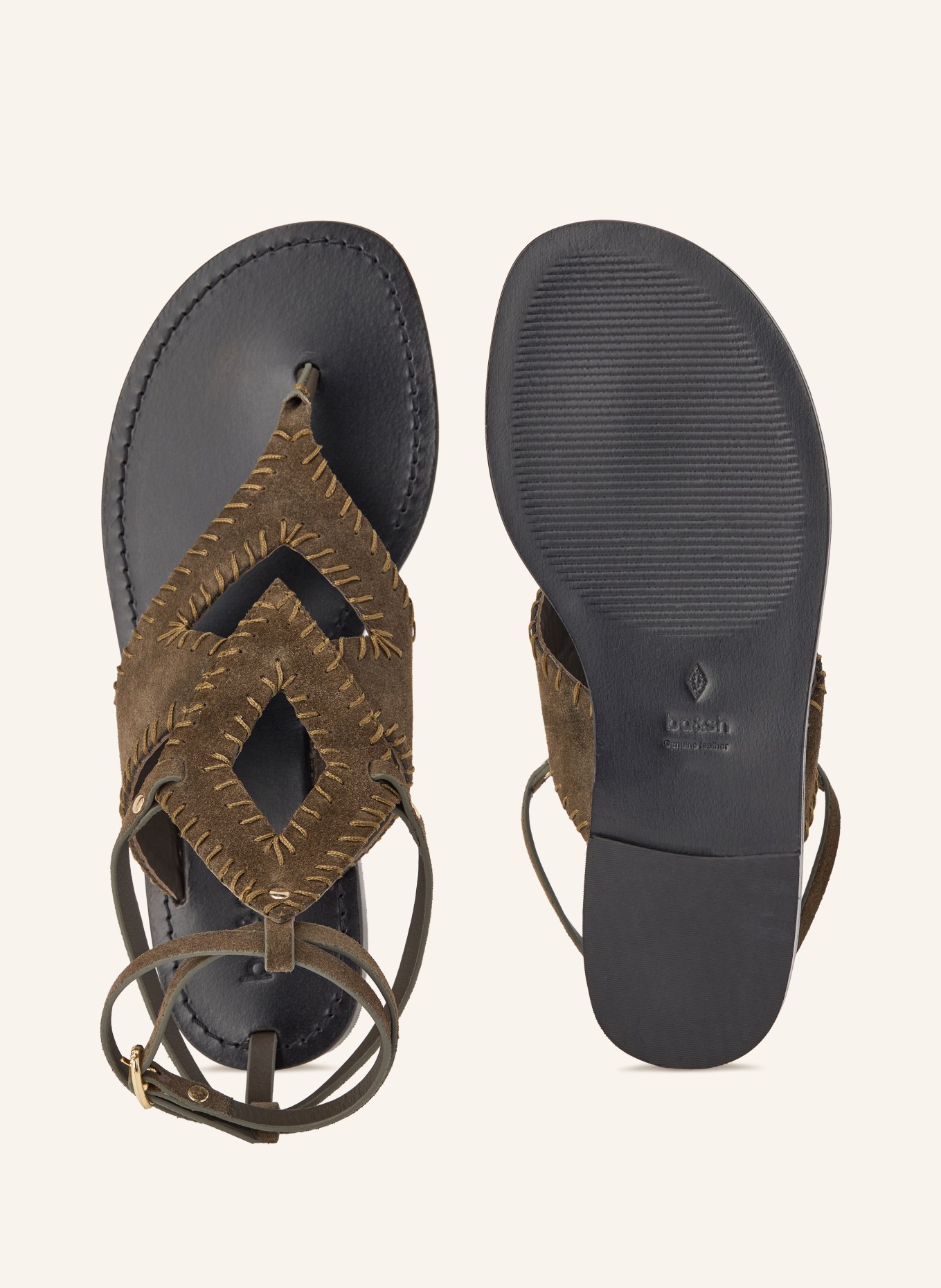ba&sh Zehentrenner CAPRI: OLIV / GOLD