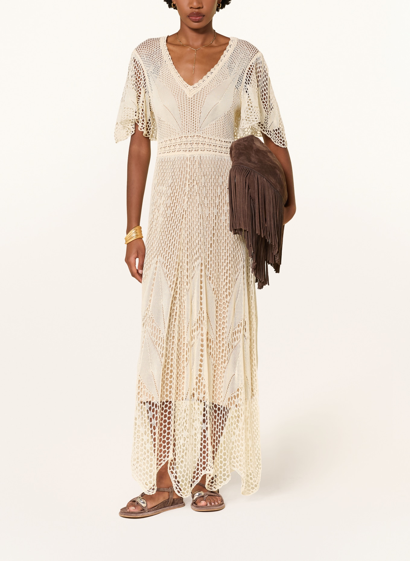 ba&sh Strickkleid UMIA: CREME