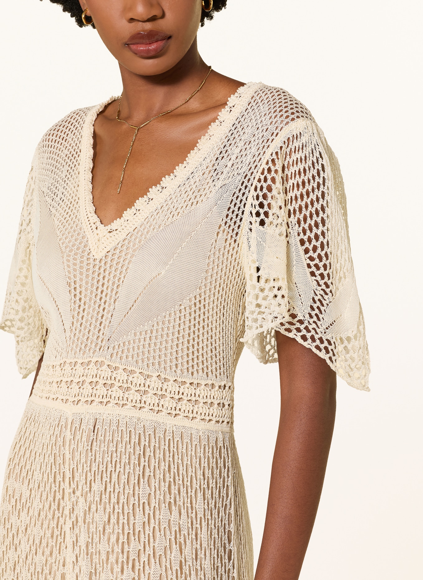 ba&sh Strickkleid UMIA: CREME