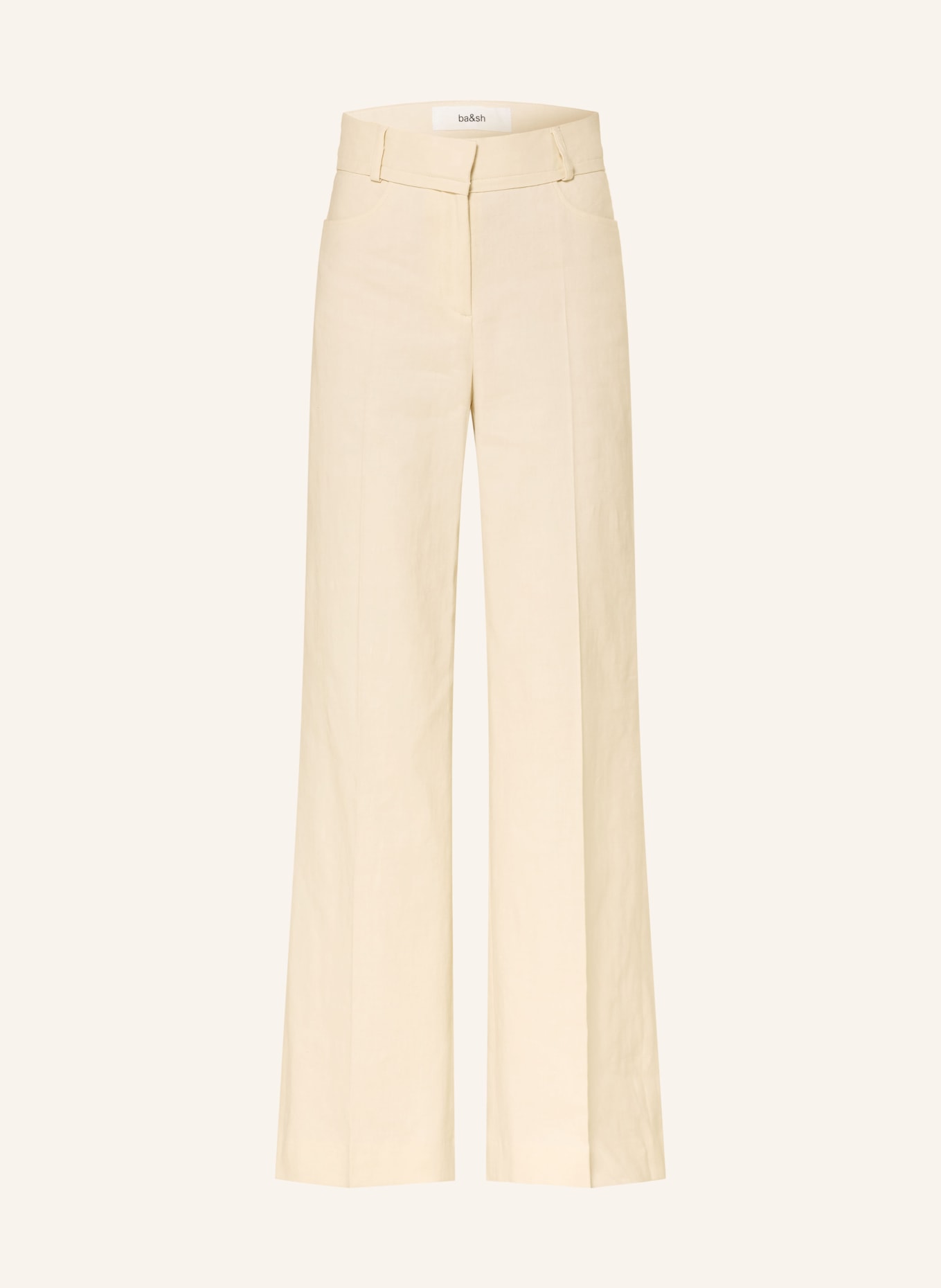 ba&sh Bukser PANTS CISTA med hør: LYSEGUL