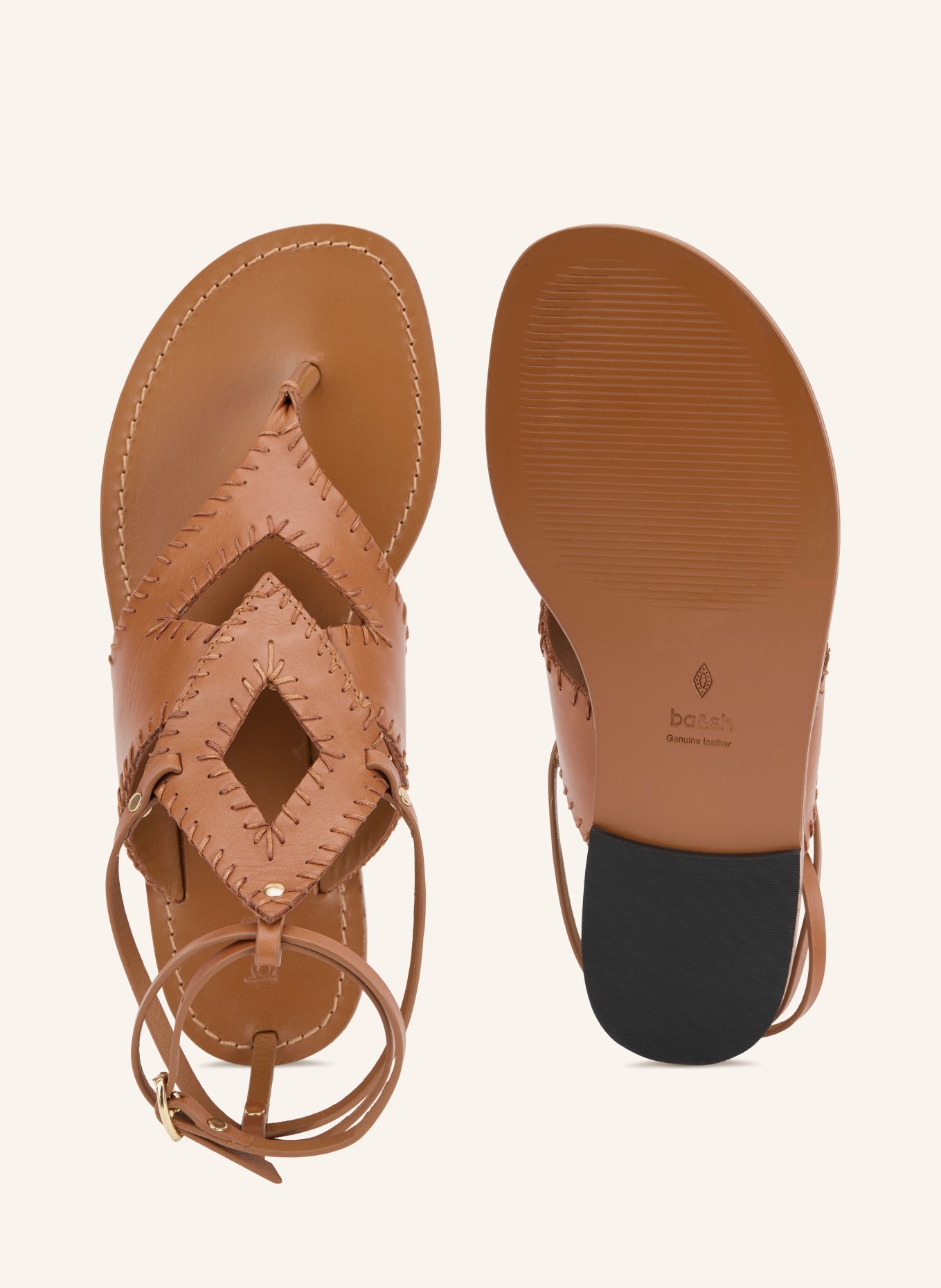 ba&sh Sandalen CAPRI: BRAUN / GOLD