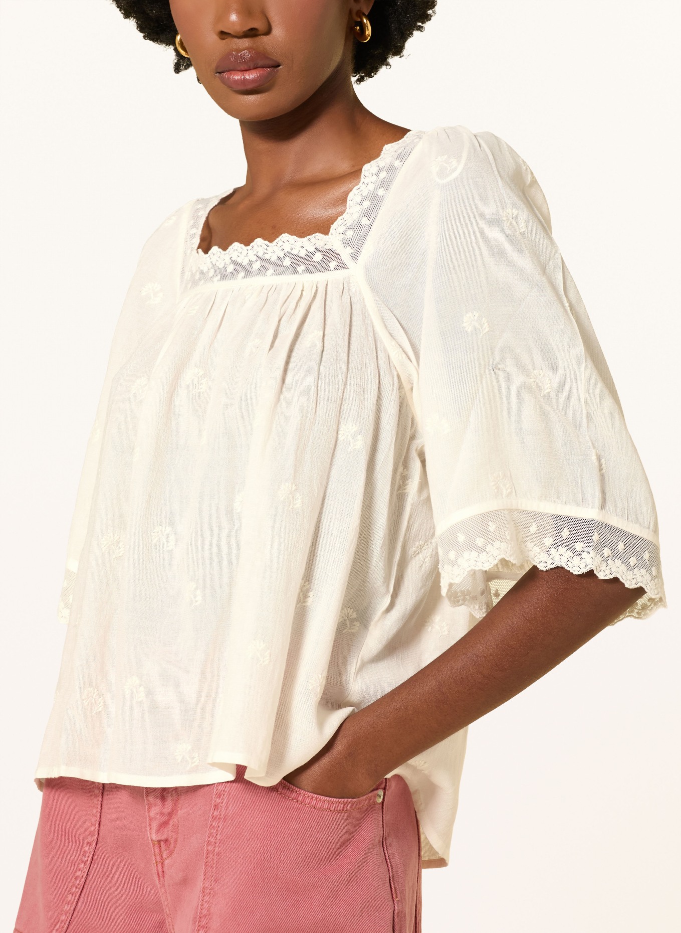 ba&sh Blusenshirt PARLY: WEISS