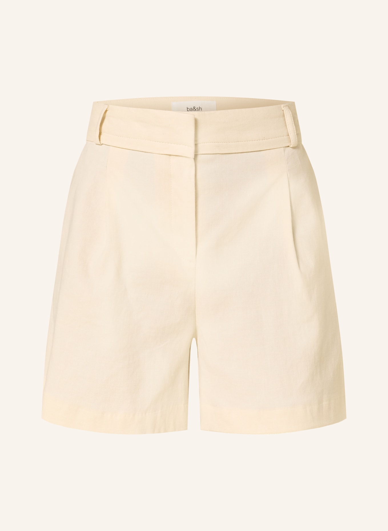 ba&sh Pantaloni scurți CILO din in: CREM