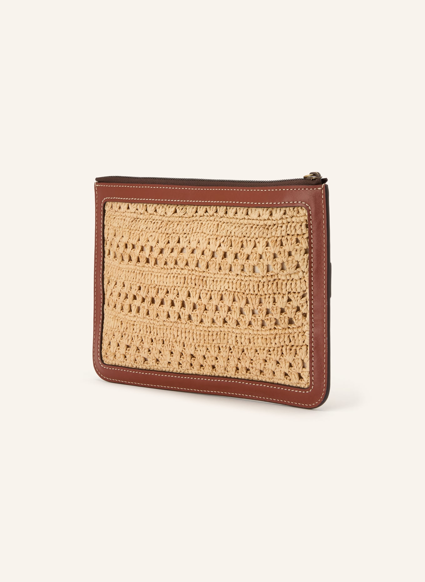 ba&sh Pouch YOUYOU: CAMEL / BRAUN