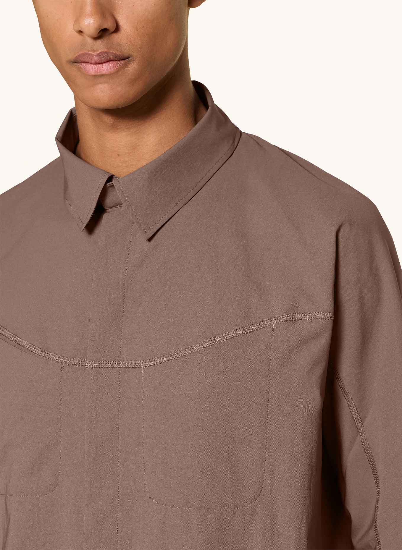 SATISFY Surchemise PEACESHELL™: MARRON