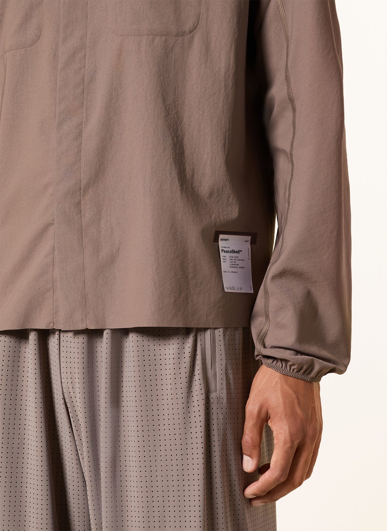 SATISFY Surchemise PEACESHELL™: MARRON