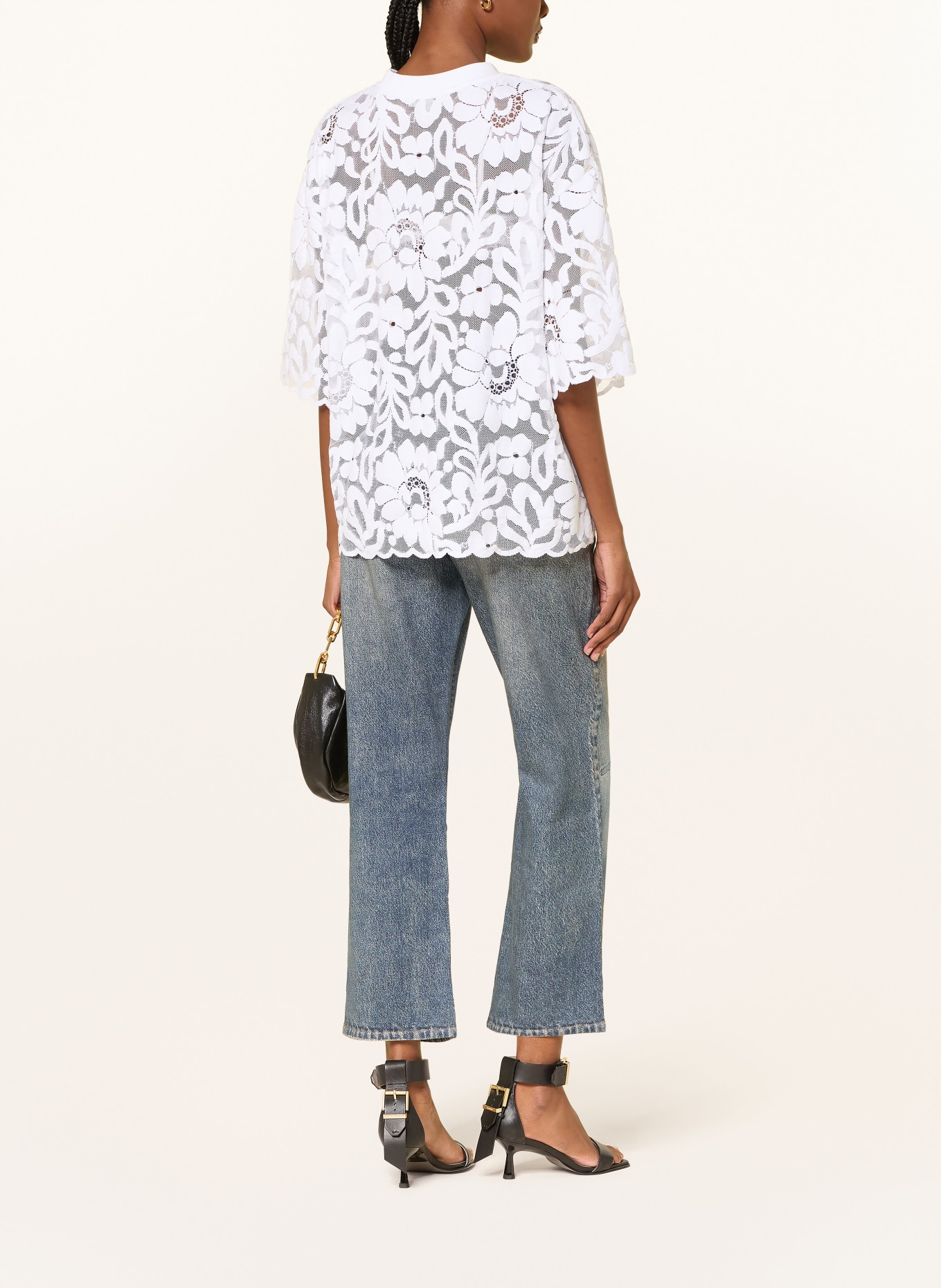 ALLSAINTS Blugi drepți IDA TERRY: 10476 ILLUSION TINT BLUE