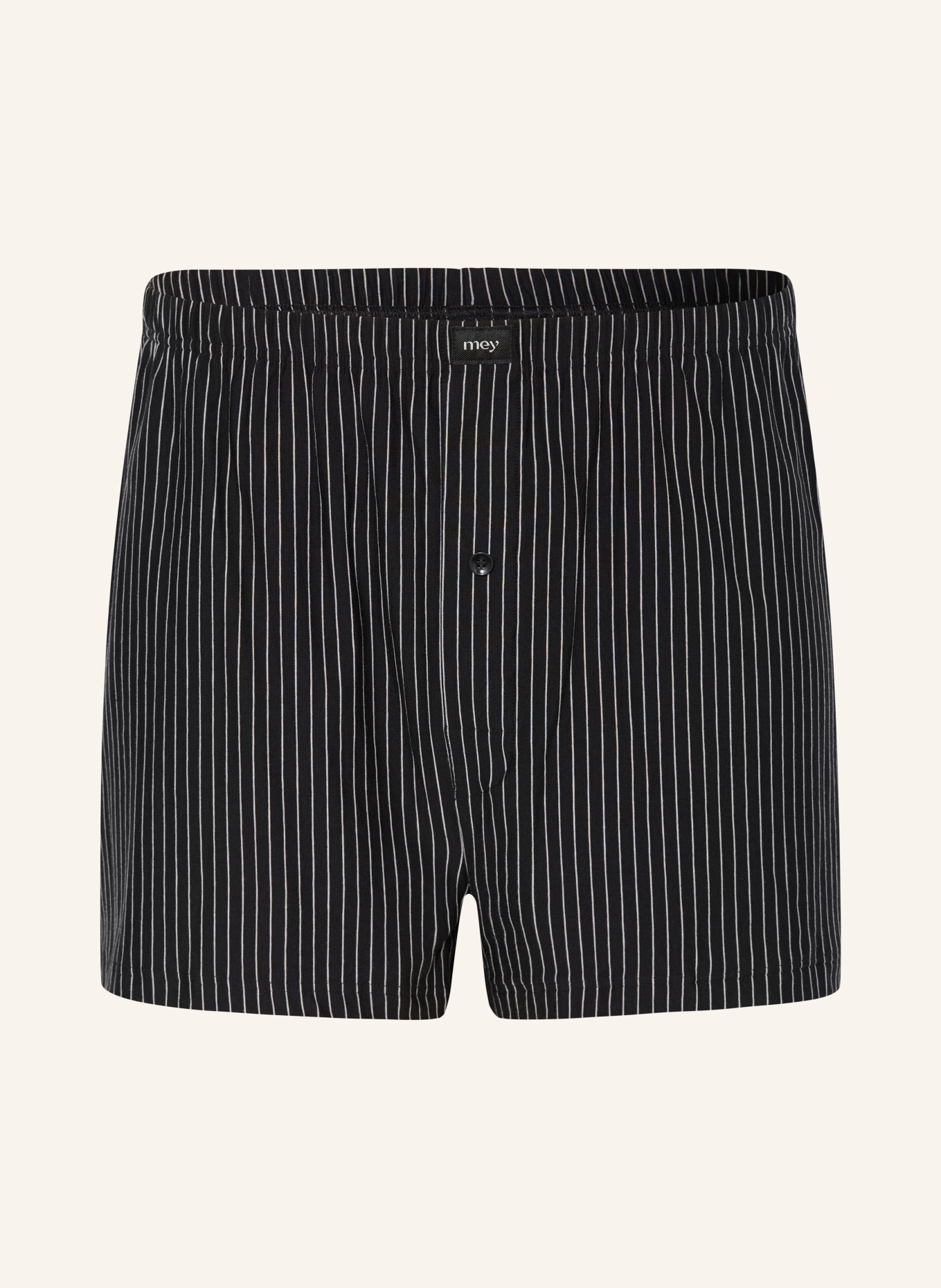 mey Boxerky série BC STRIPES: ČERNÁ / BÍLÁ