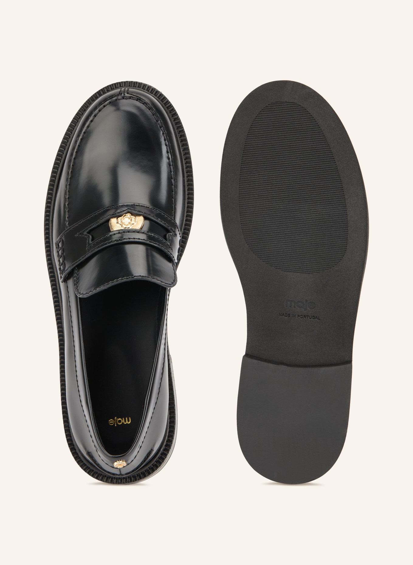 maje Penny-Loafer: SCHWARZ