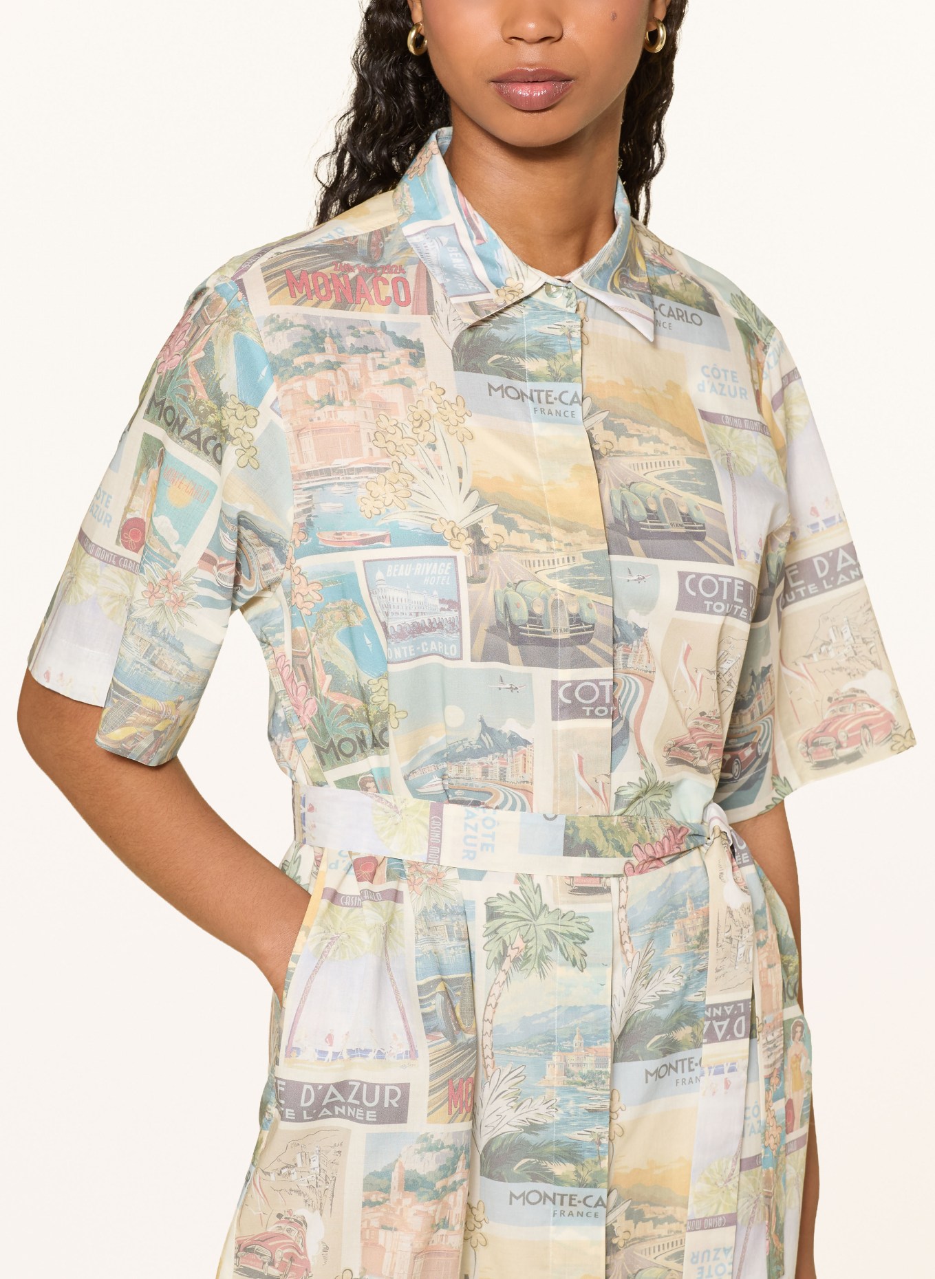 van Laack Hemdblusenkleid VL-KAIMAH-KN: ECRU
