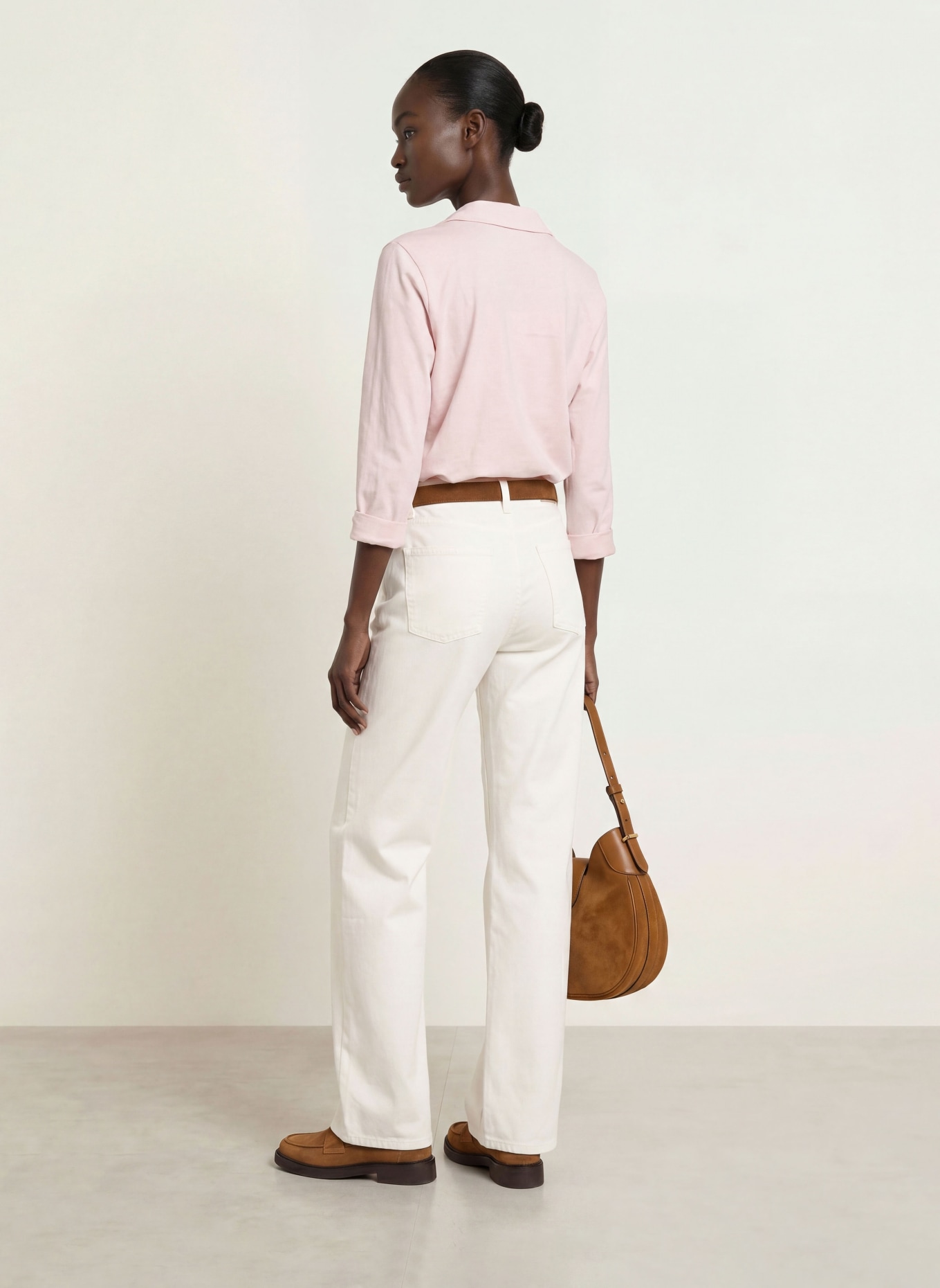 HOBBS Jerseybluse mit 3/4-Arm: HELLROSA